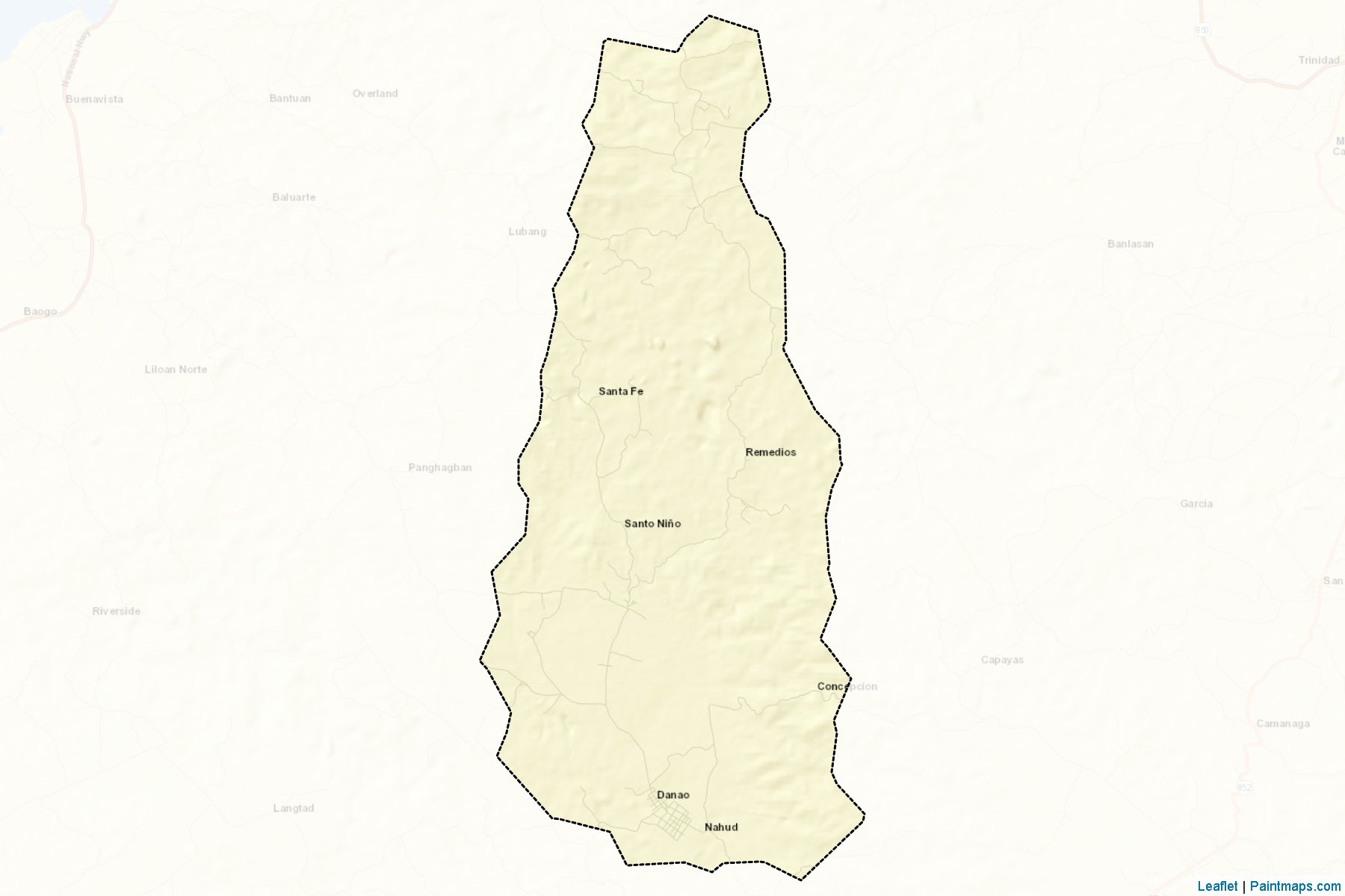 Muestras de recorte de mapas Danao (Bohol)-2