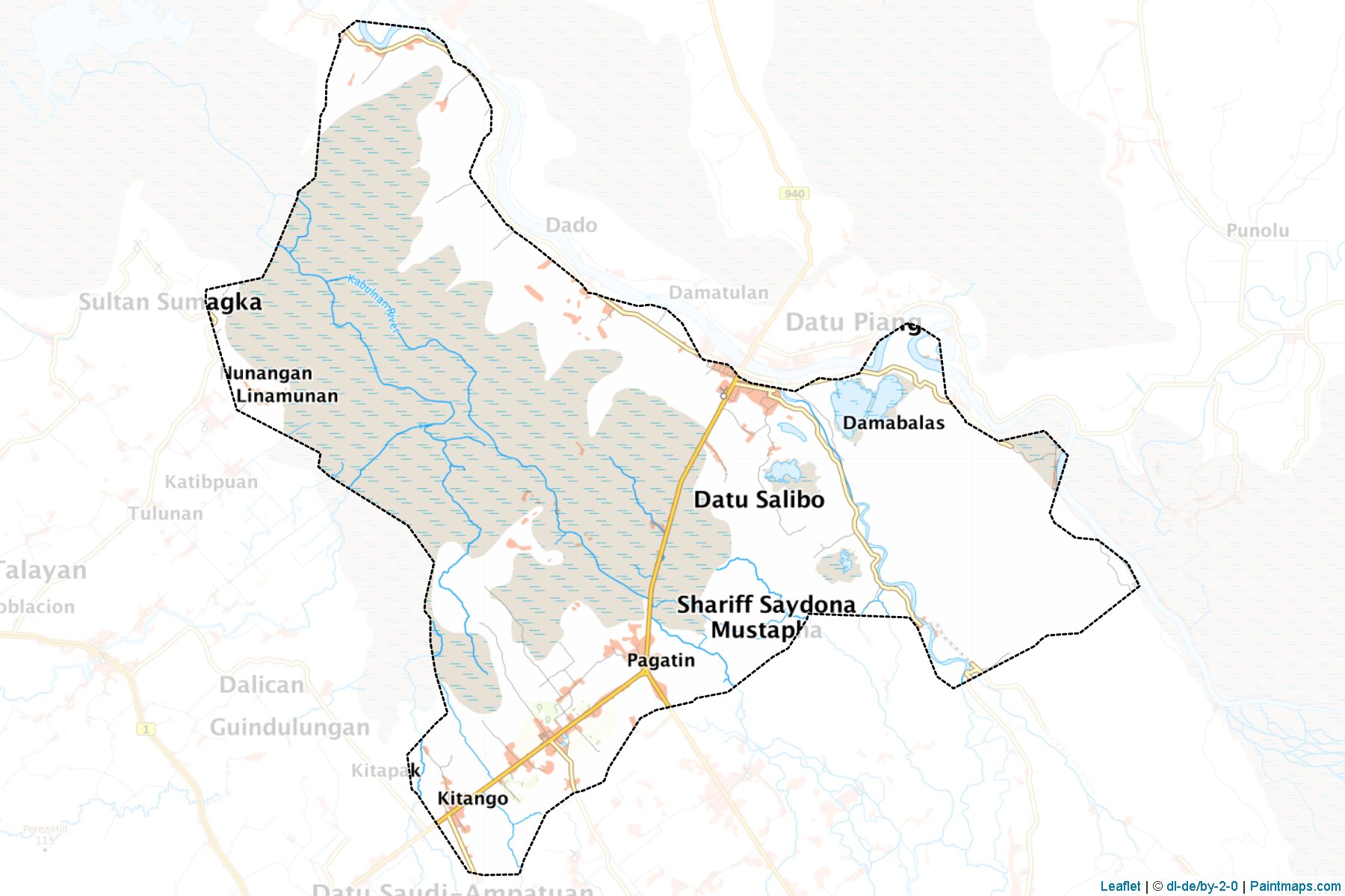 Muestras de recorte de mapas Datu Piang (Maguindanao)-1