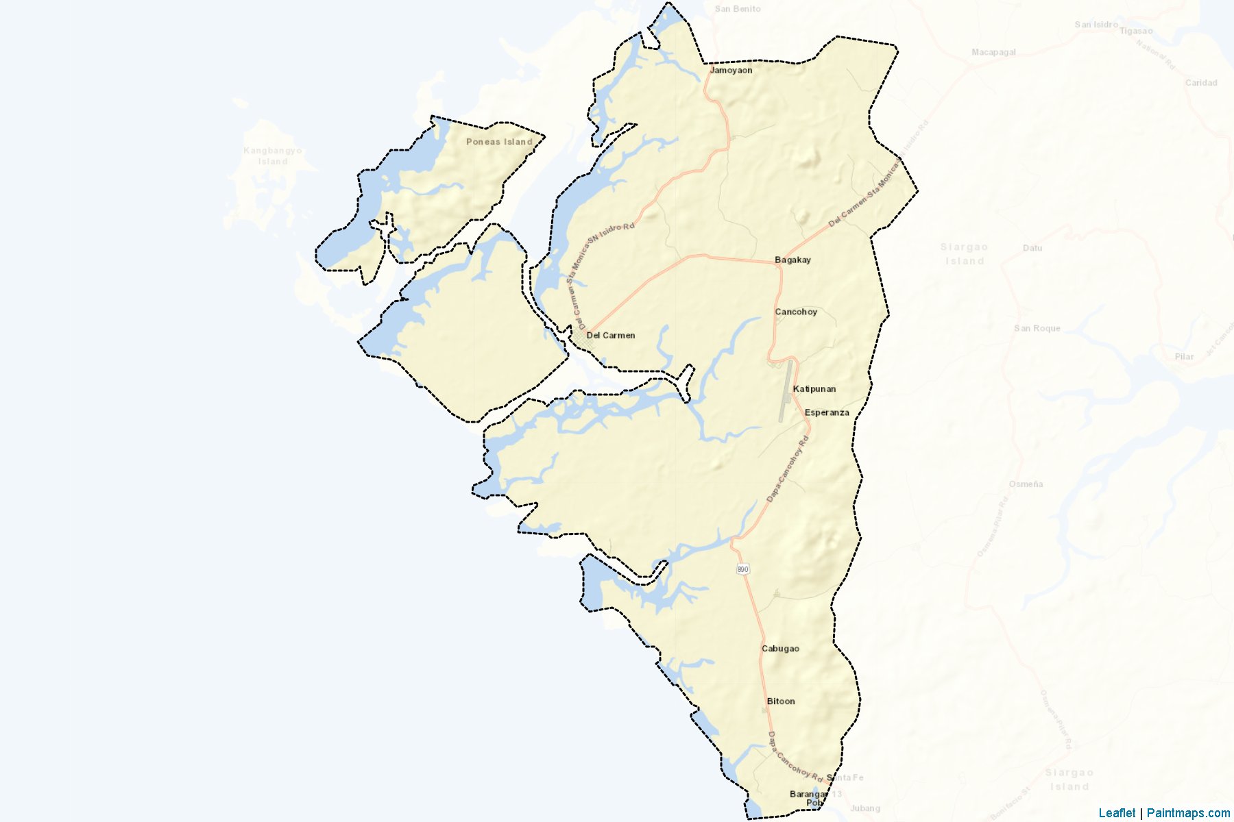 Del Carmen (Surigao del Norte) Map Cropping Samples-2