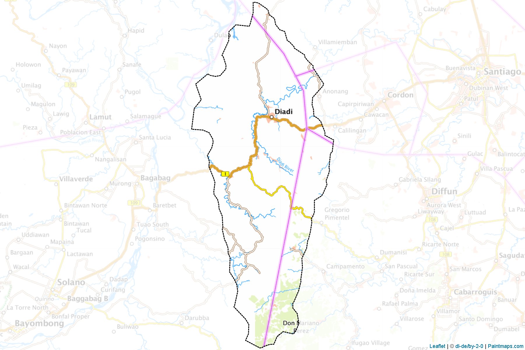 Muestras de recorte de mapas Diadi (Nueva Vizcaya)-1