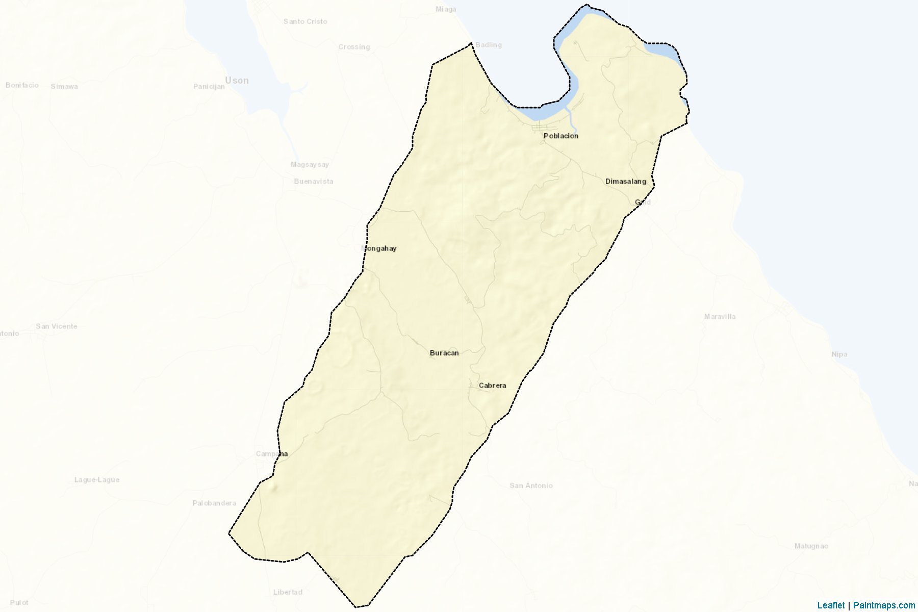 Muestras de recorte de mapas Dimasalang (Masbate)-2