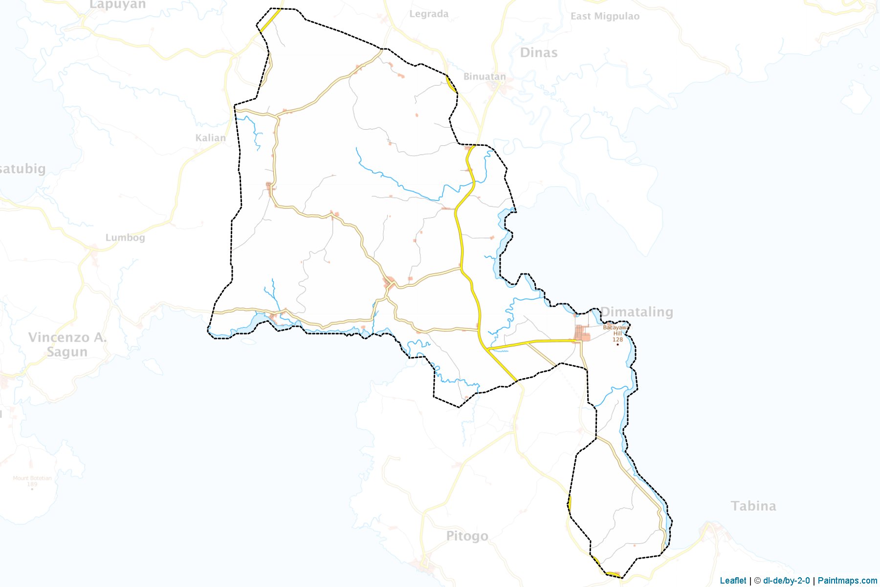 Dimataling (Zamboanga del Sur) Map Cropping Samples-1