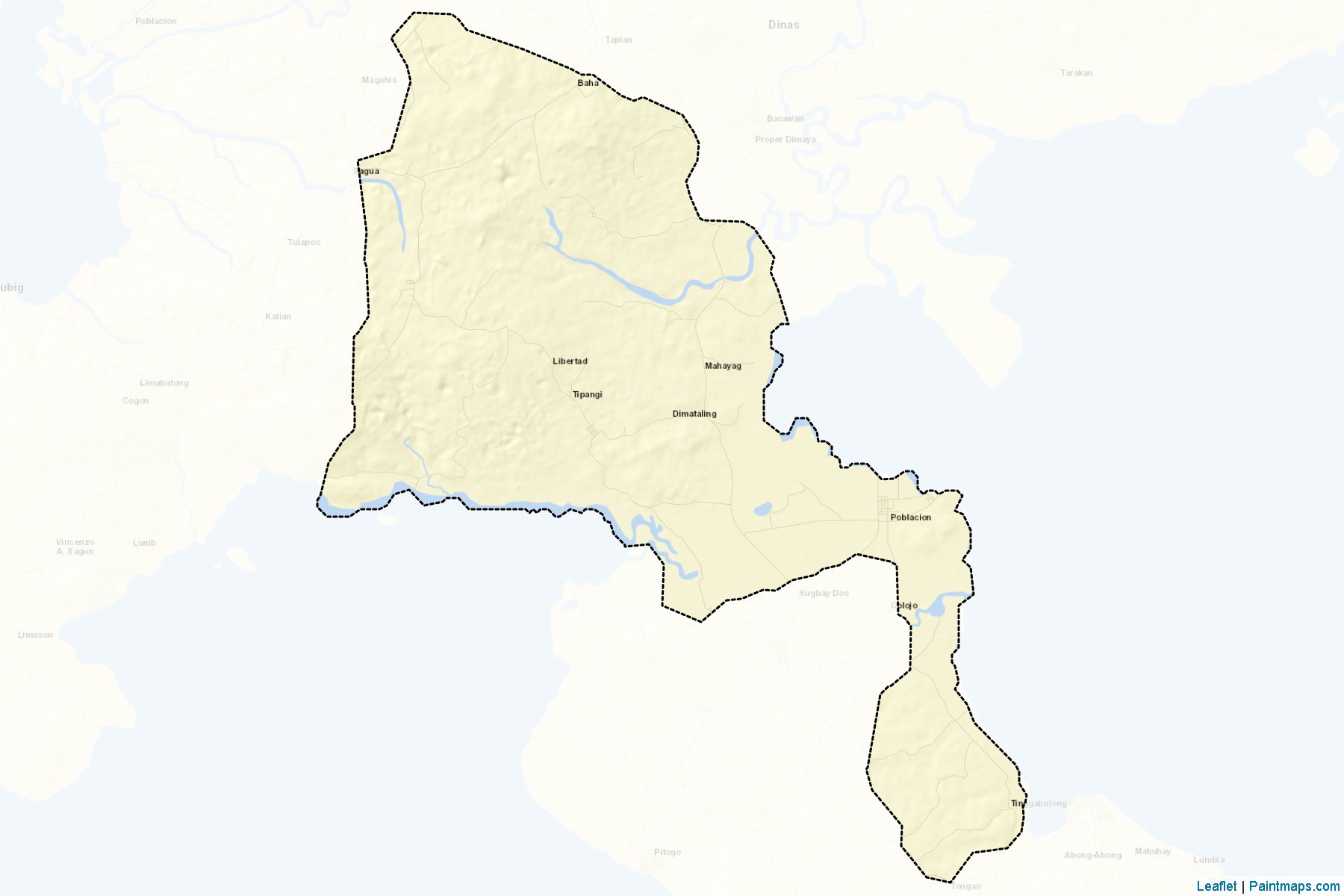 Dimataling (Zamboanga del Sur) Map Cropping Samples-2