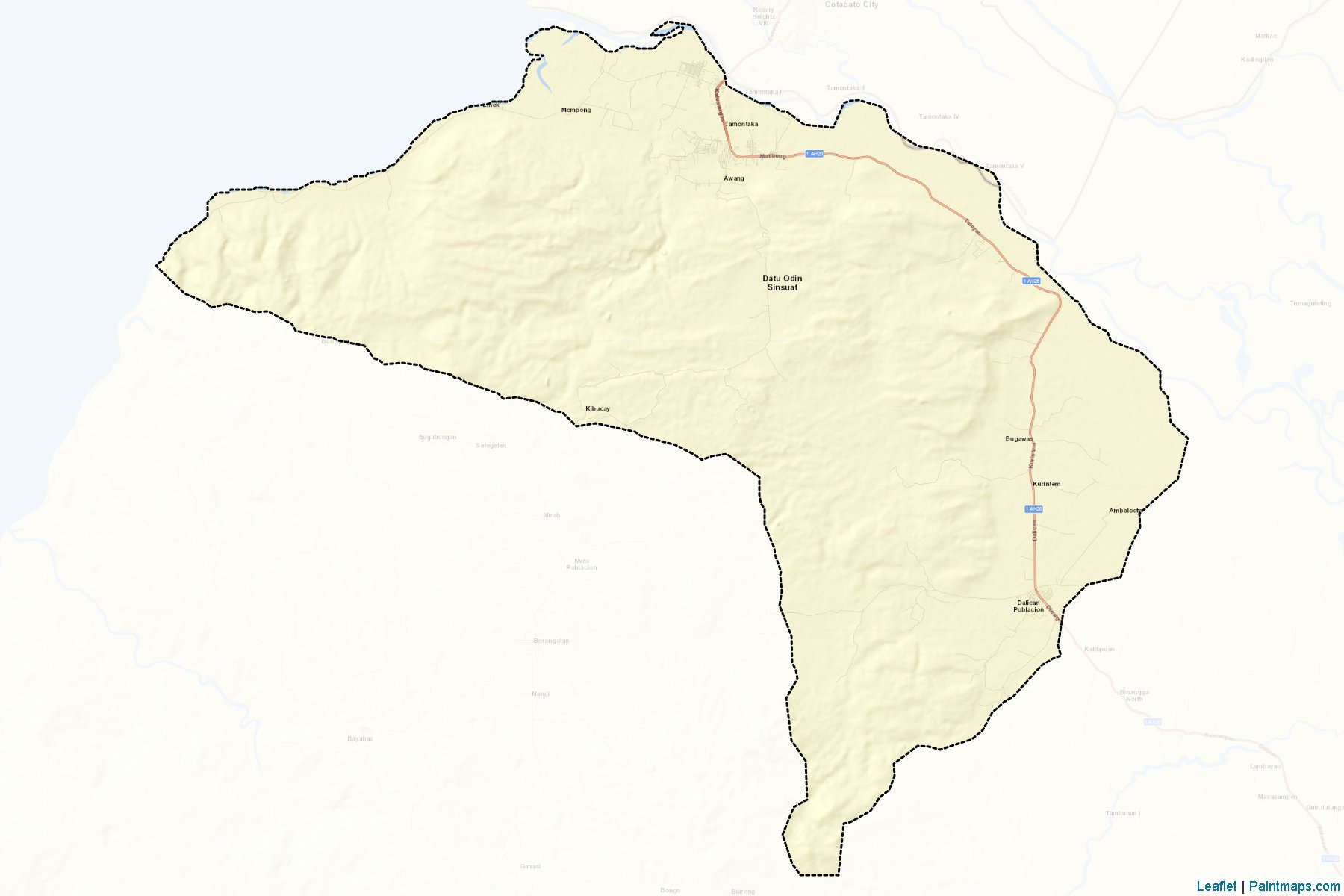 Muestras de recorte de mapas Dinaig (Maguindanao)-2