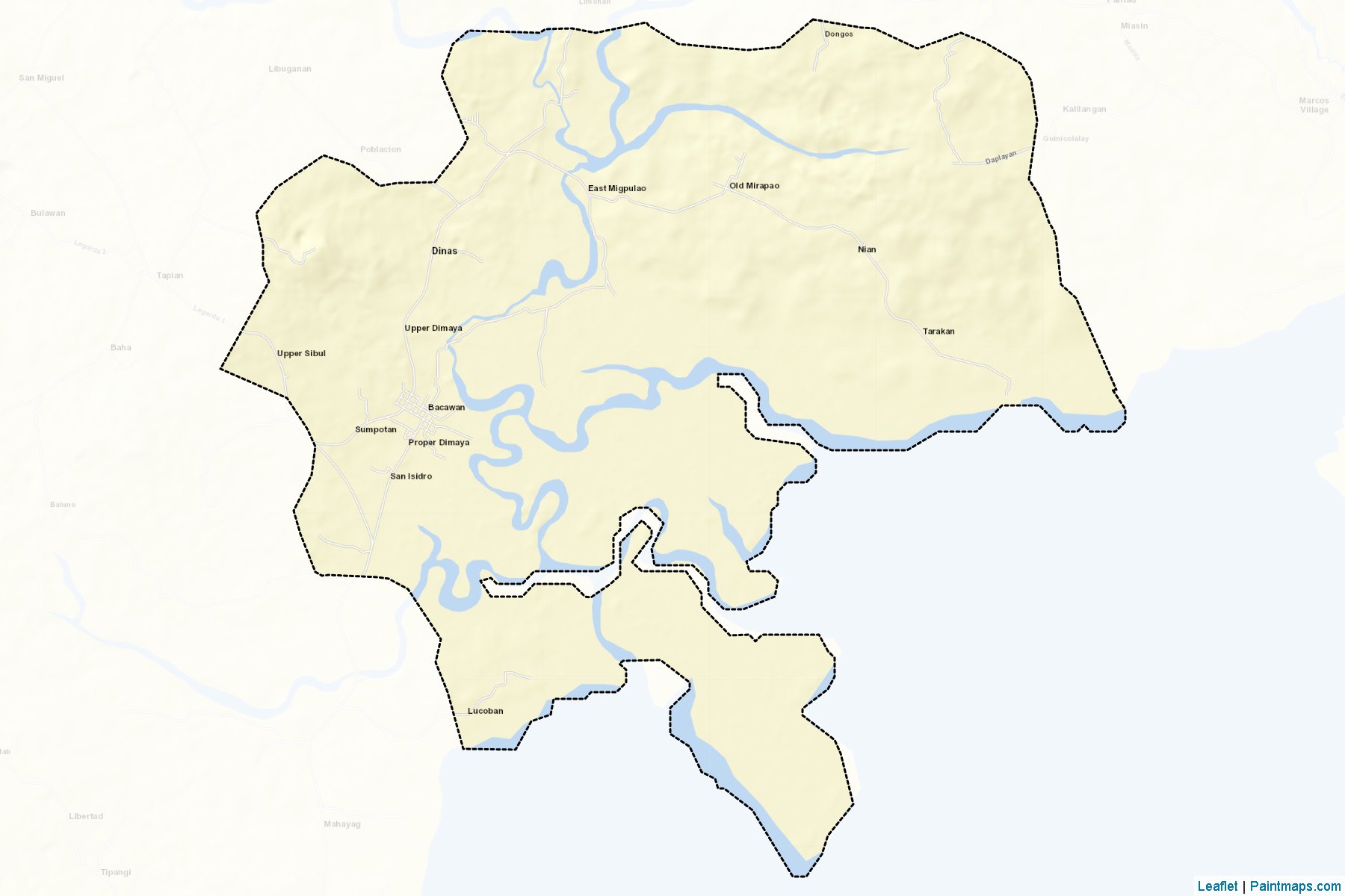 Dinas (Zamboanga del Sur) Map Cropping Samples-2