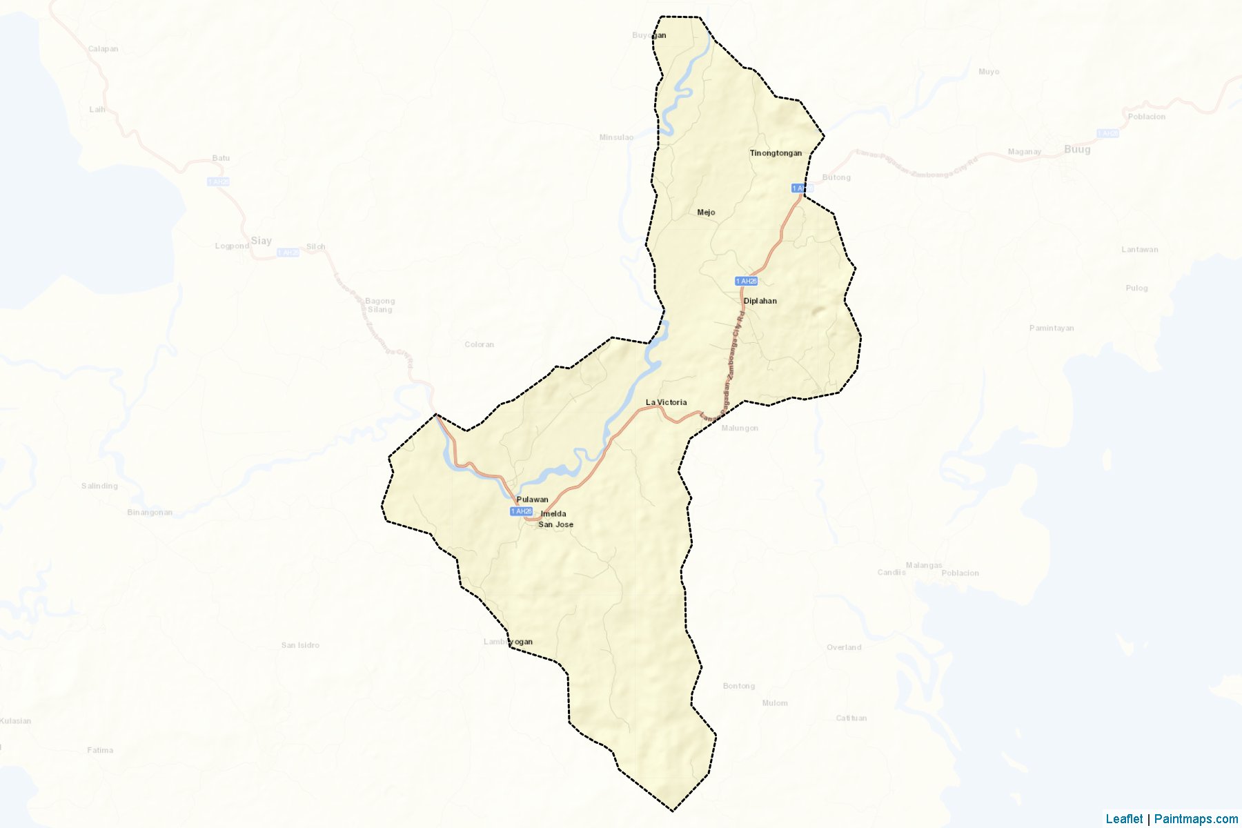 Diplahan (Zamboanga Sibugay) Map Cropping Samples-2