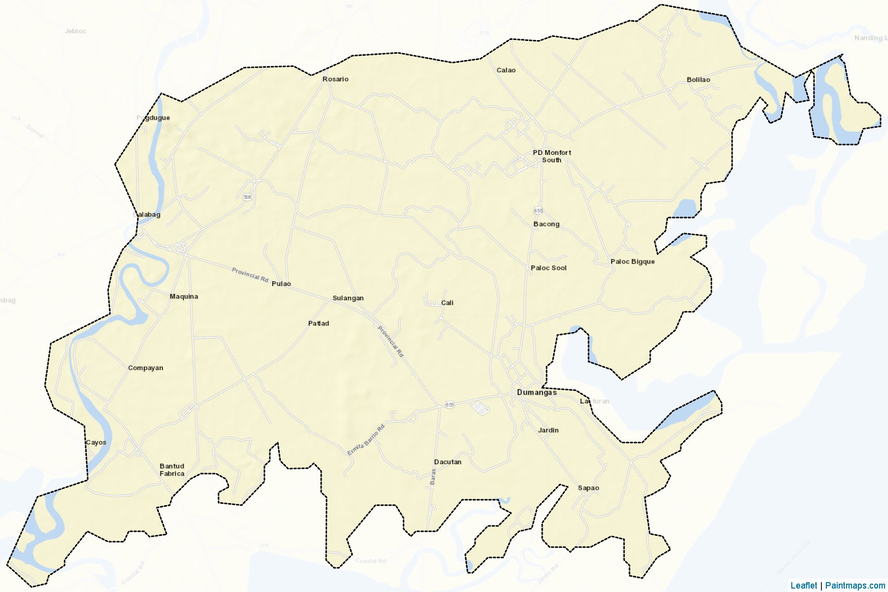 Muestras de recorte de mapas Dumangas (Iloilo)-2