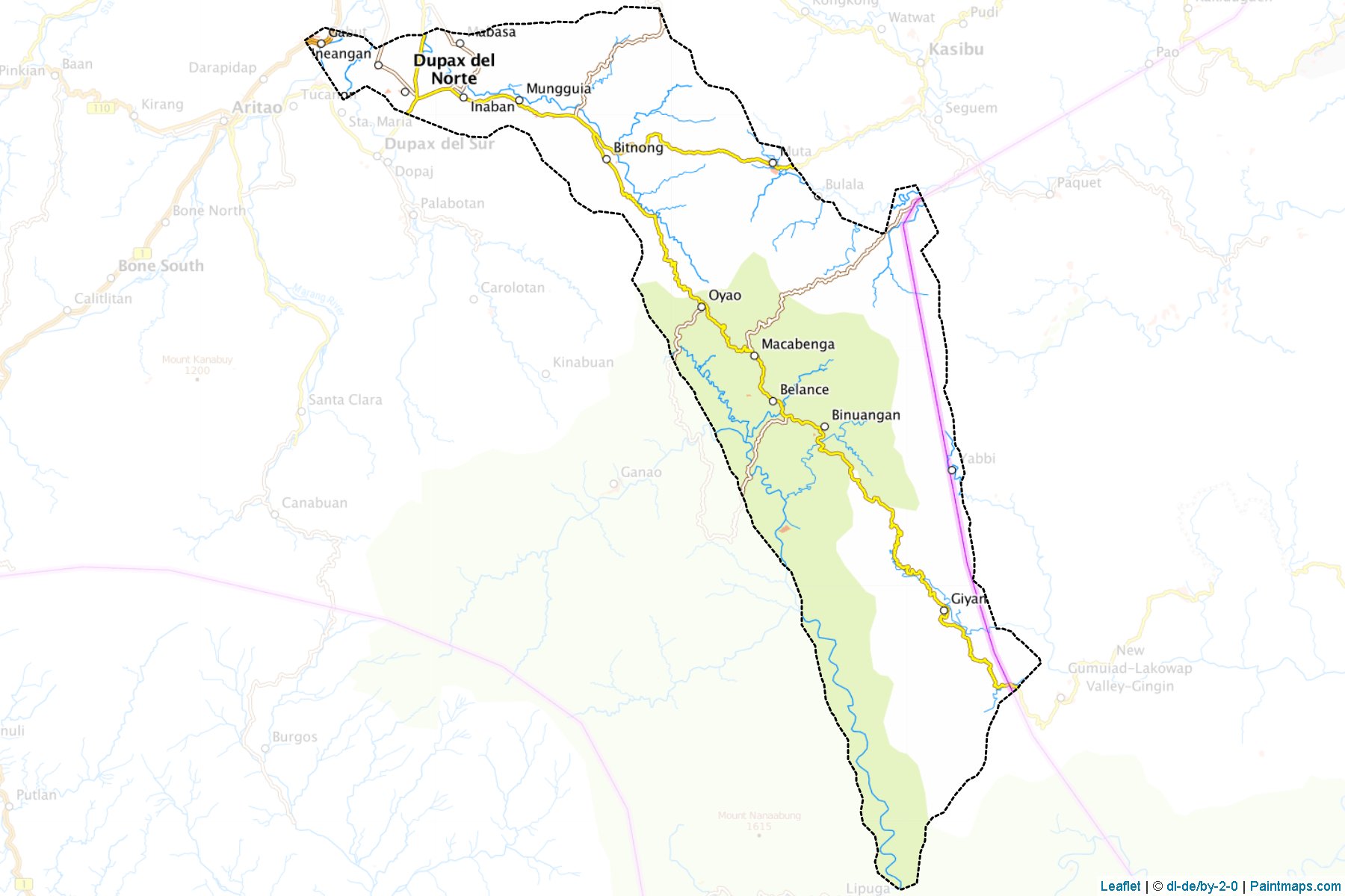 Muestras de recorte de mapas Dupax Del Norte (Nueva Vizcaya)-1