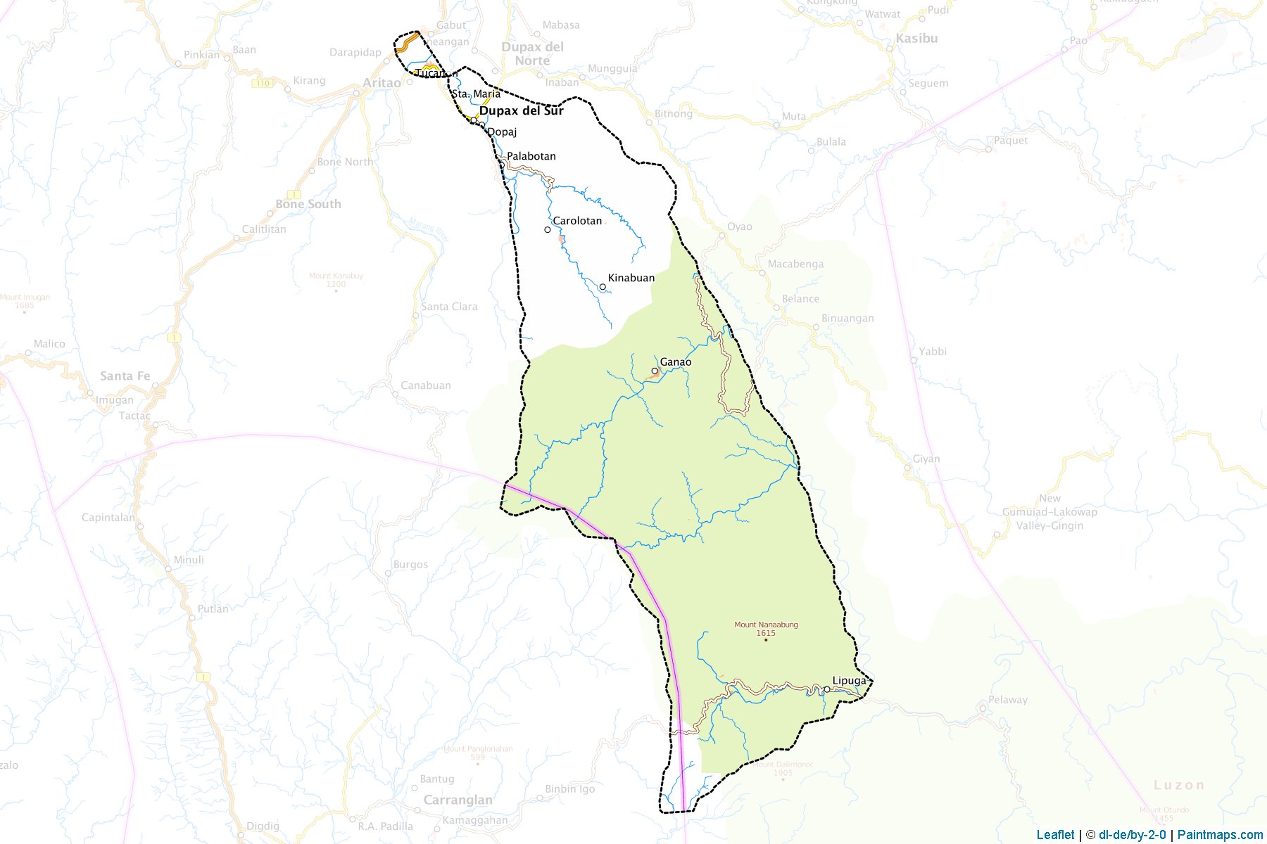 Muestras de recorte de mapas Dupax Del Sur (Nueva Vizcaya)-1