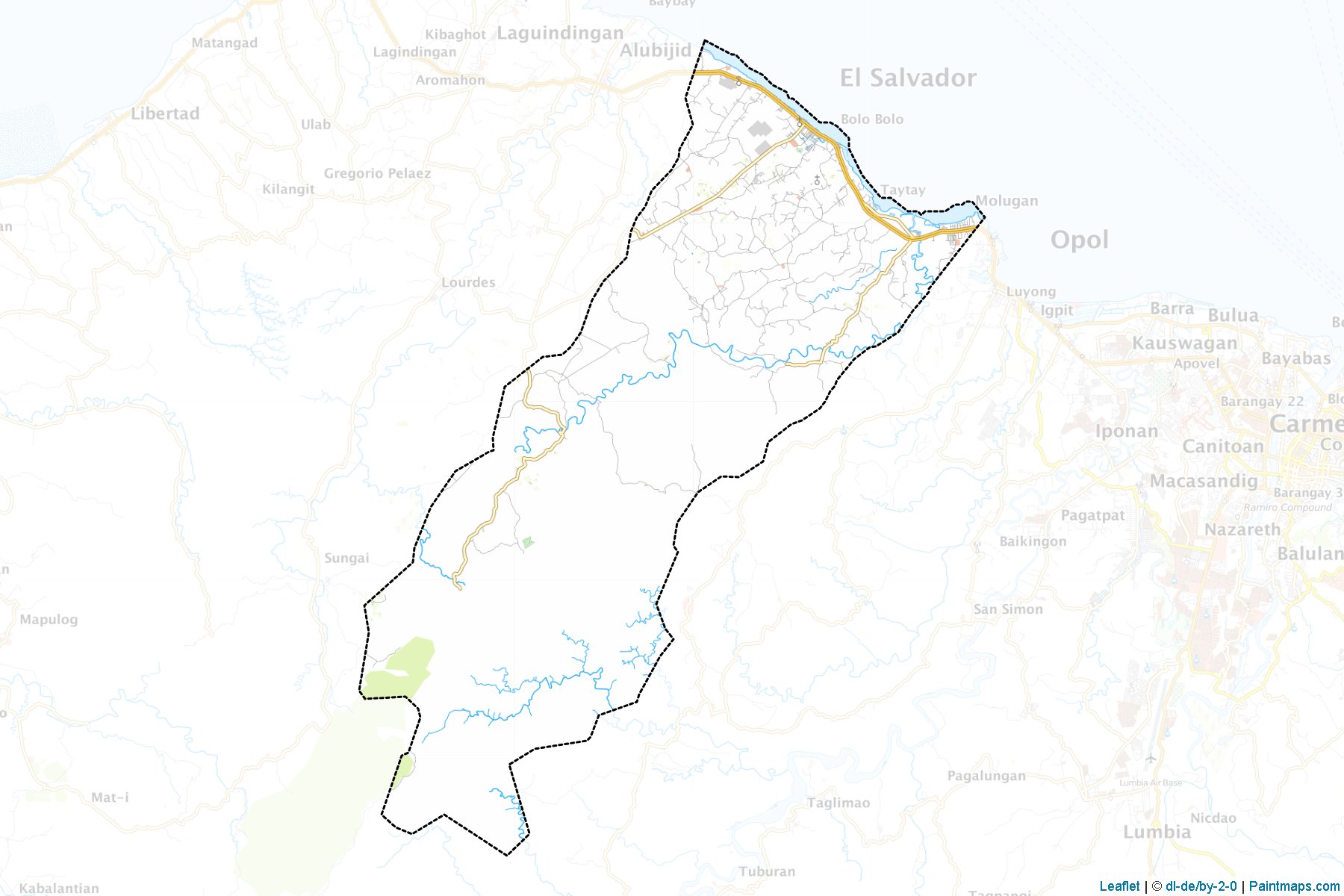 El Salvador (Misamis Oriental) Map Cropping Samples-1