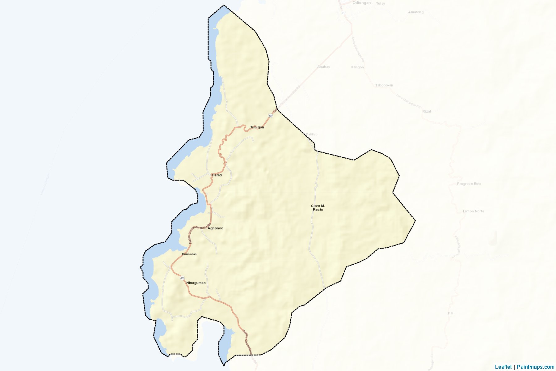 Muestras de recorte de mapas Ferrol (Romblon)-2