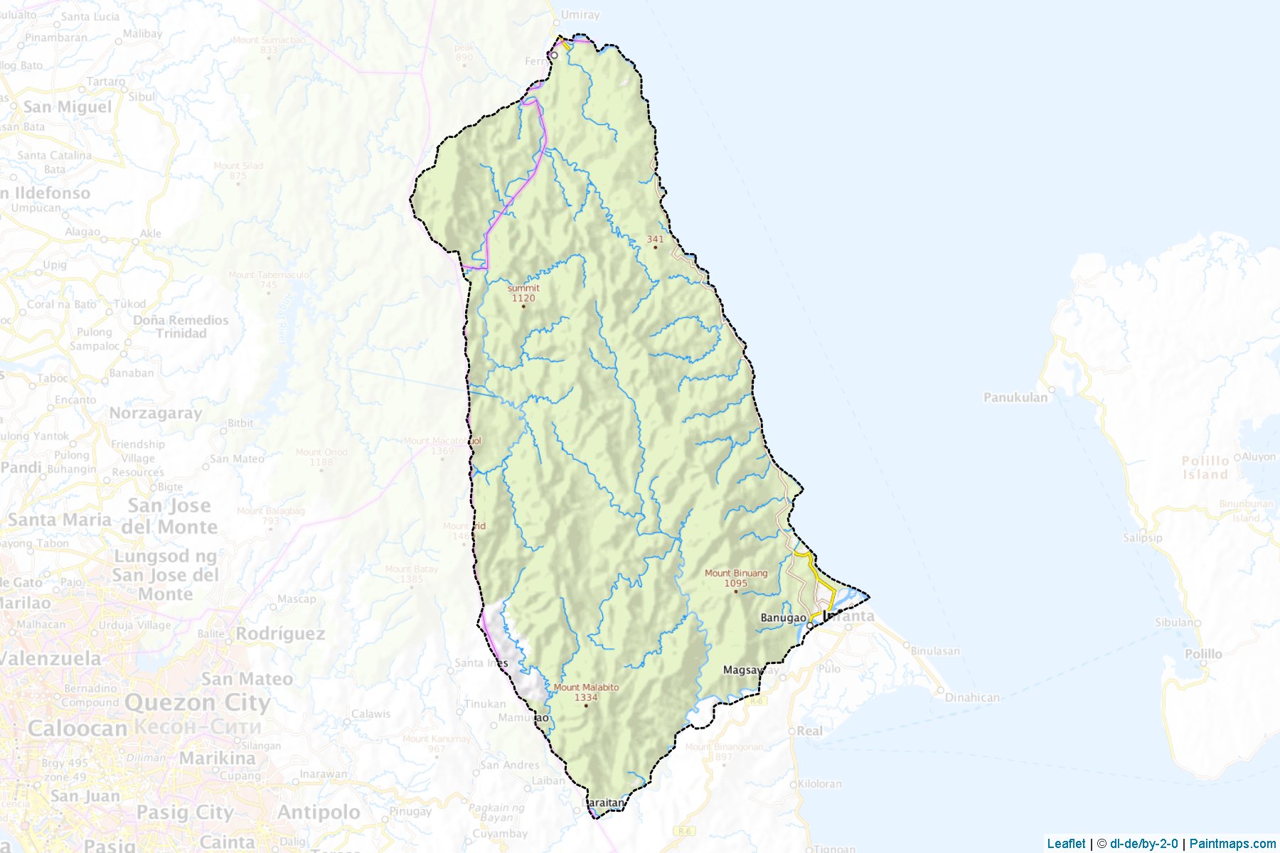 General Nakar (Quezon) Map Cropping Samples-1