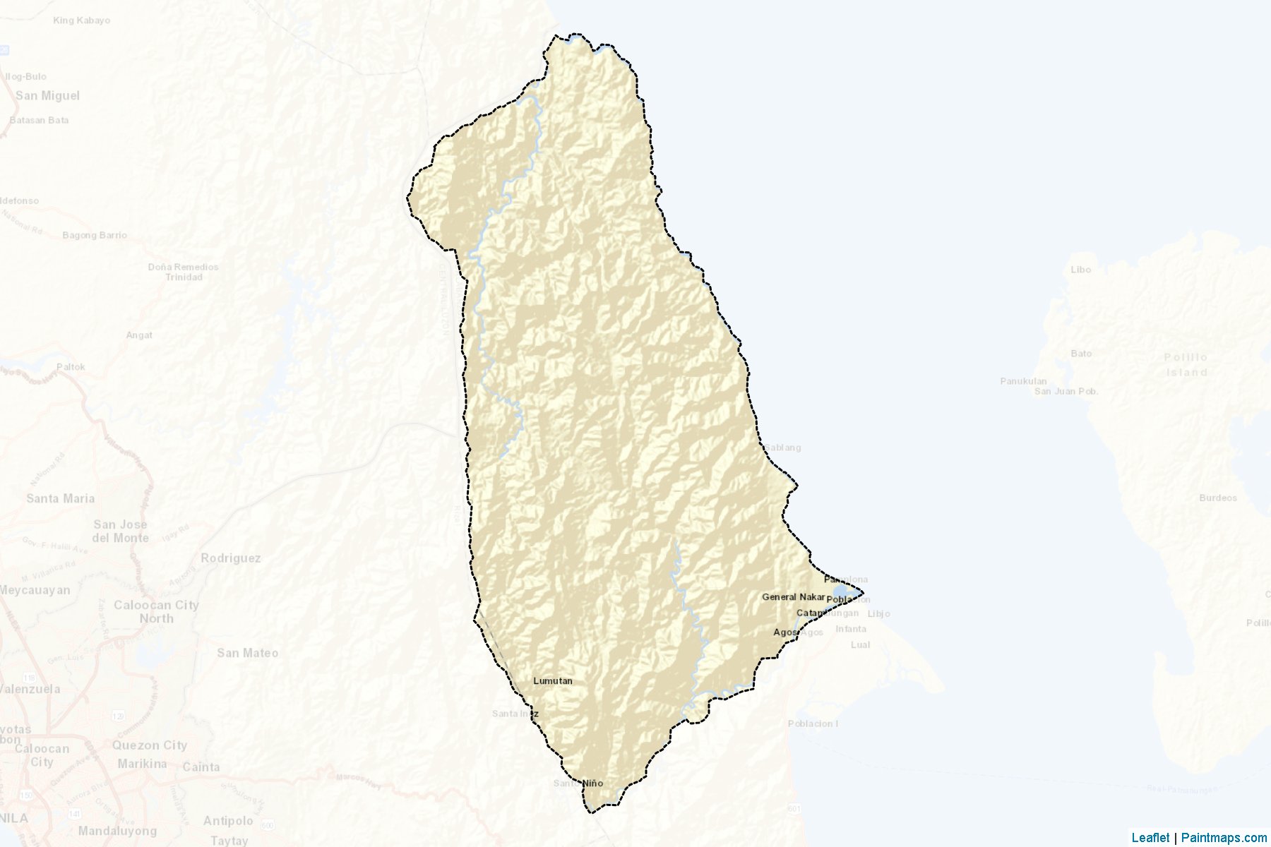 General Nakar (Quezon) Map Cropping Samples-2