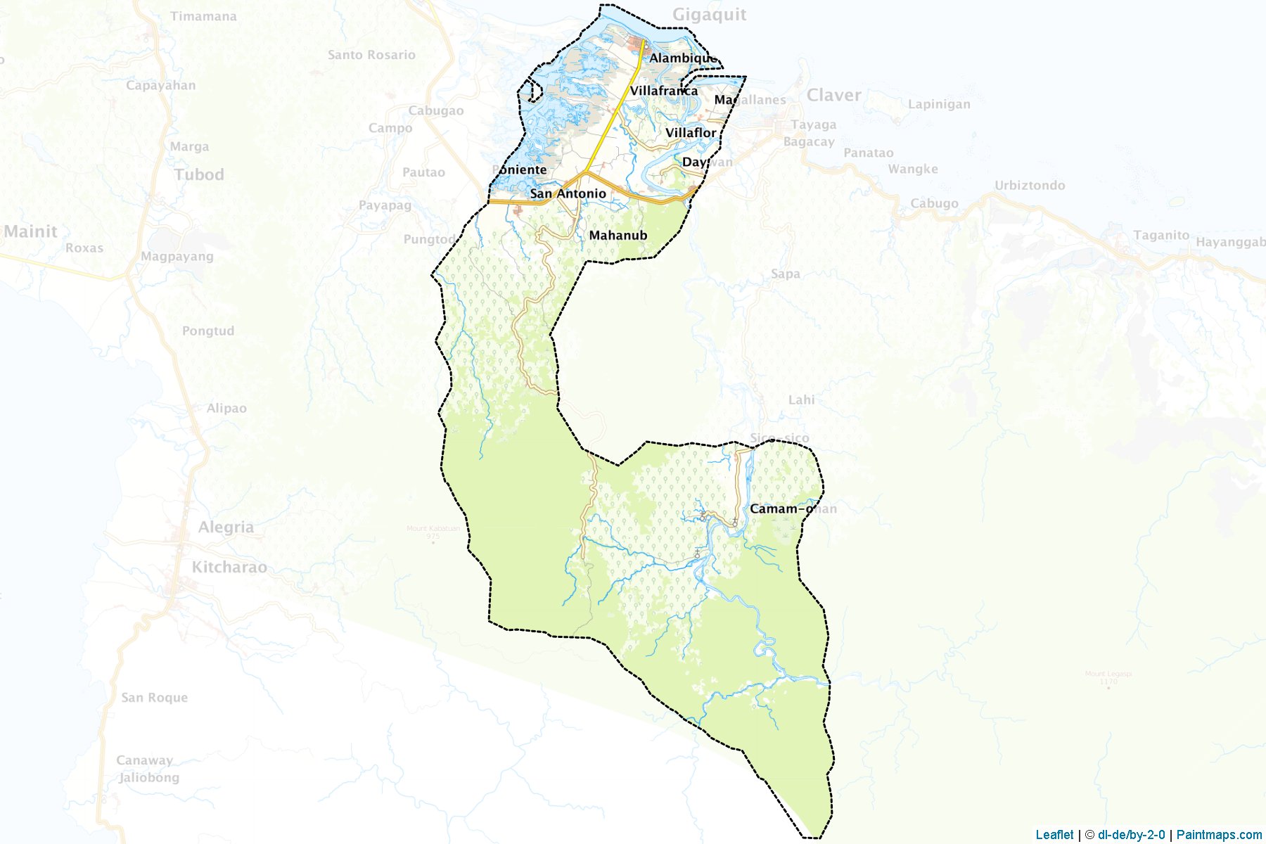 Gigaquit (Surigao del Norte) Map Cropping Samples-1