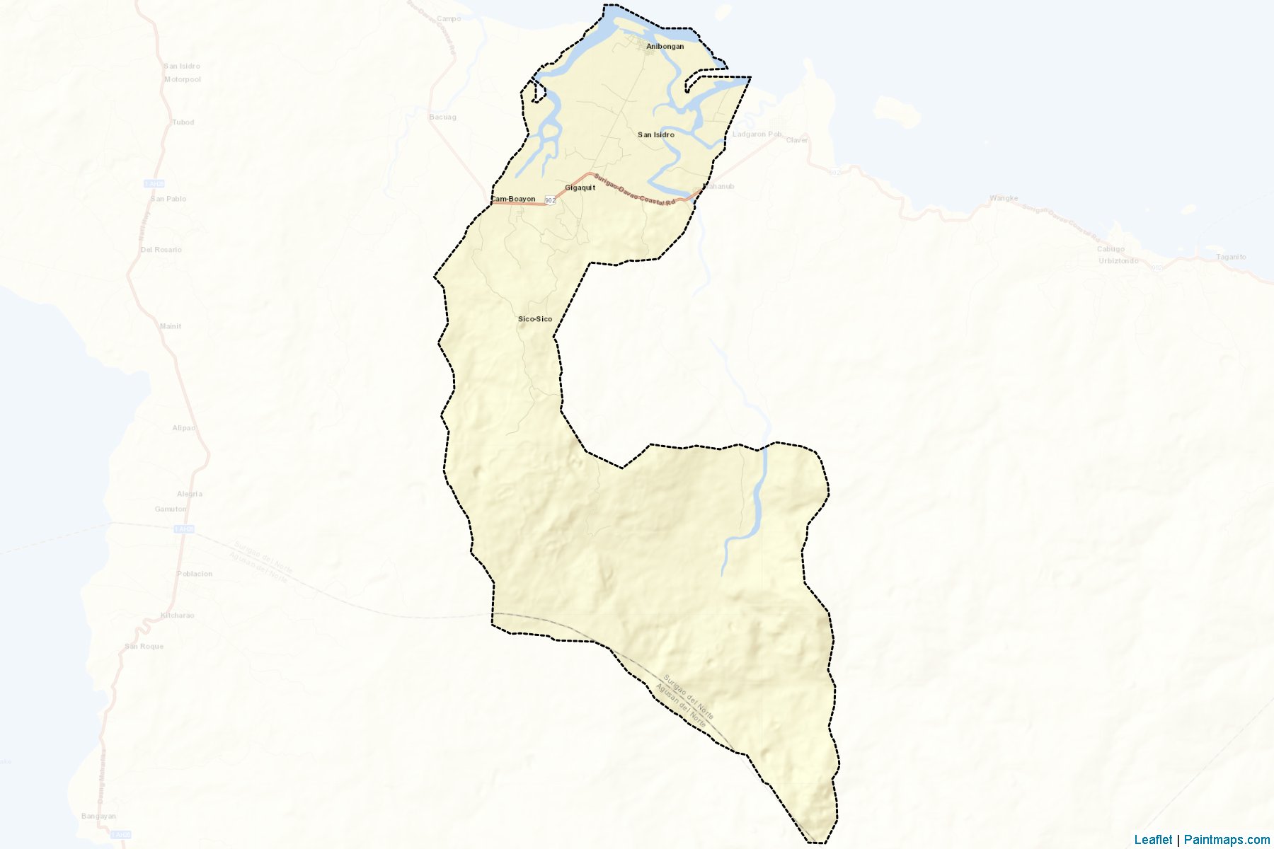 Gigaquit (Surigao del Norte) Map Cropping Samples-2