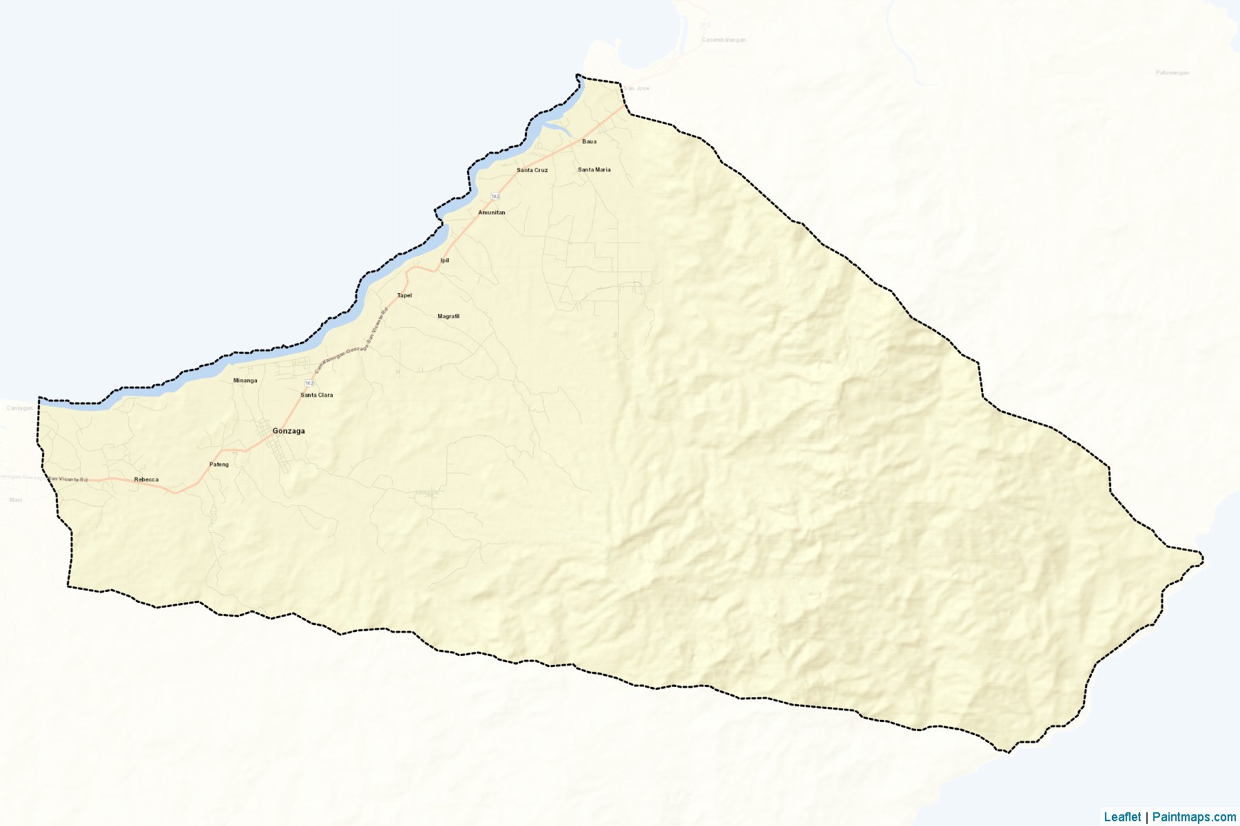 Muestras de recorte de mapas Gonzaga (Cagayan)-2