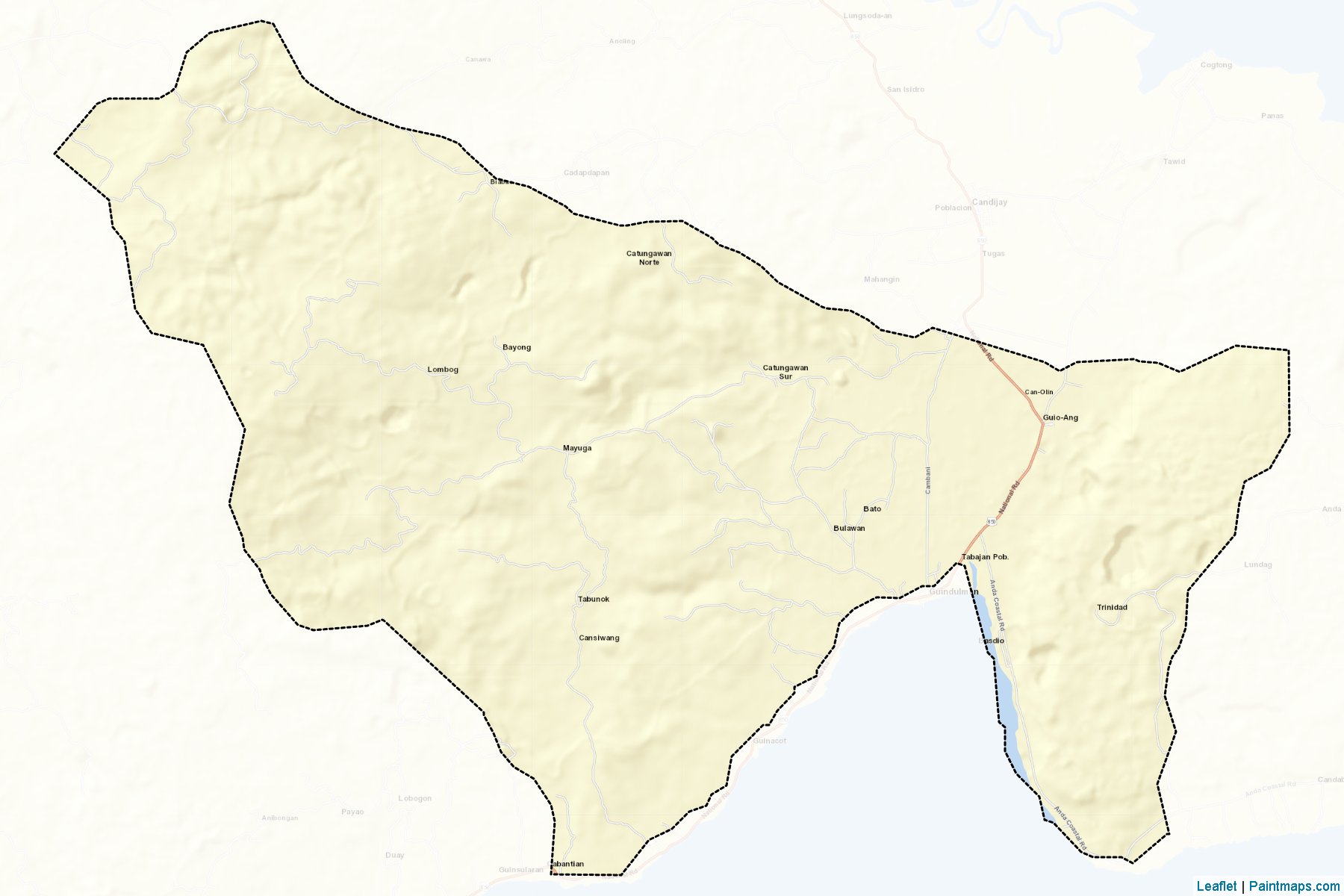 Guindulman (Bohol) Map Cropping Samples-2