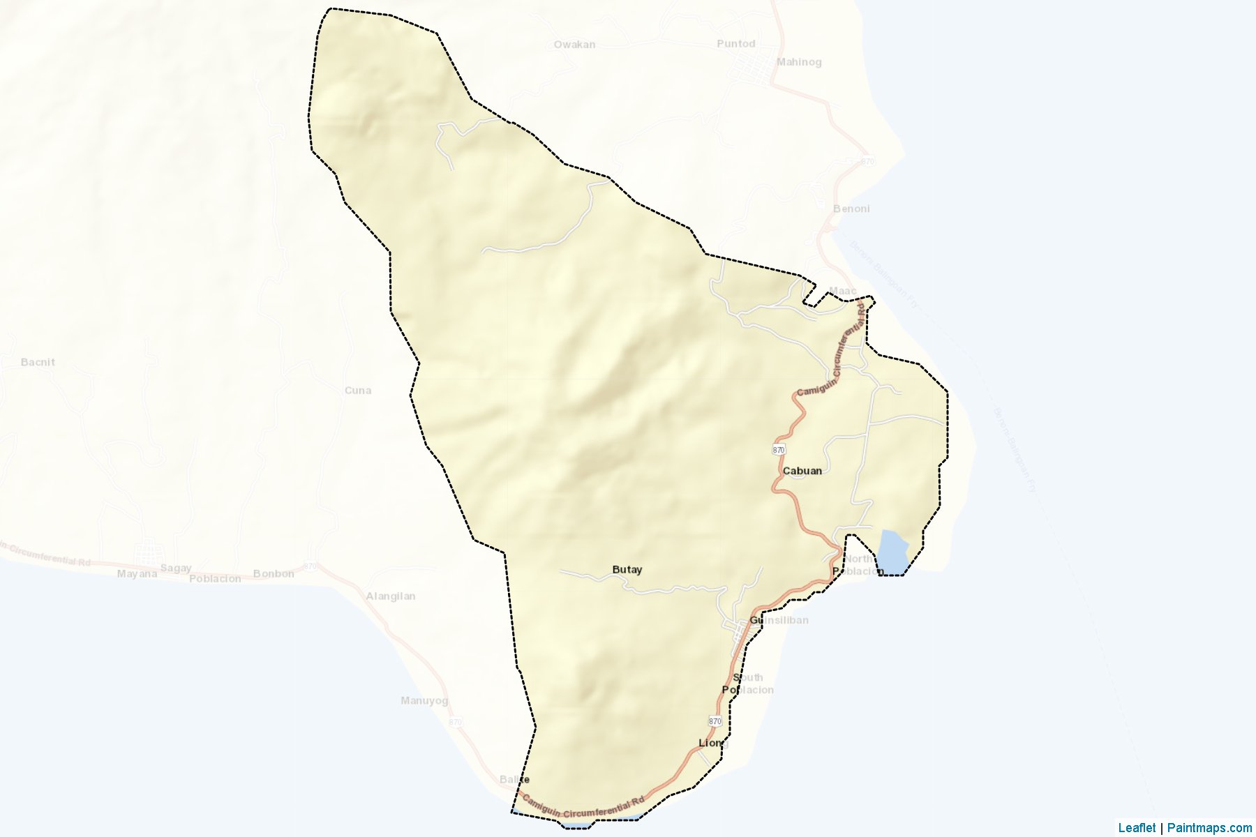 Muestras de recorte de mapas Guinsiliban (Camiguin)-2