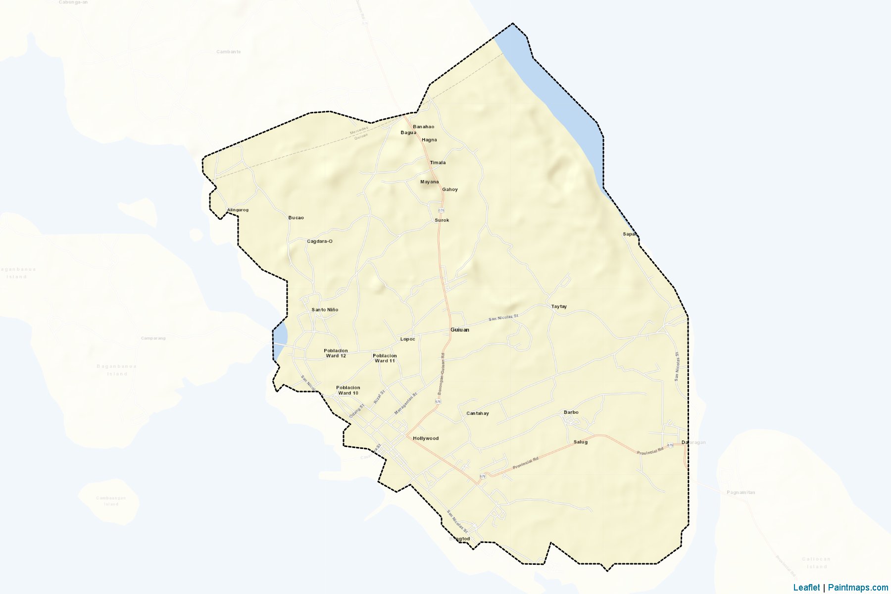 Guiuan (Eastern Samar) Map Cropping Samples-2