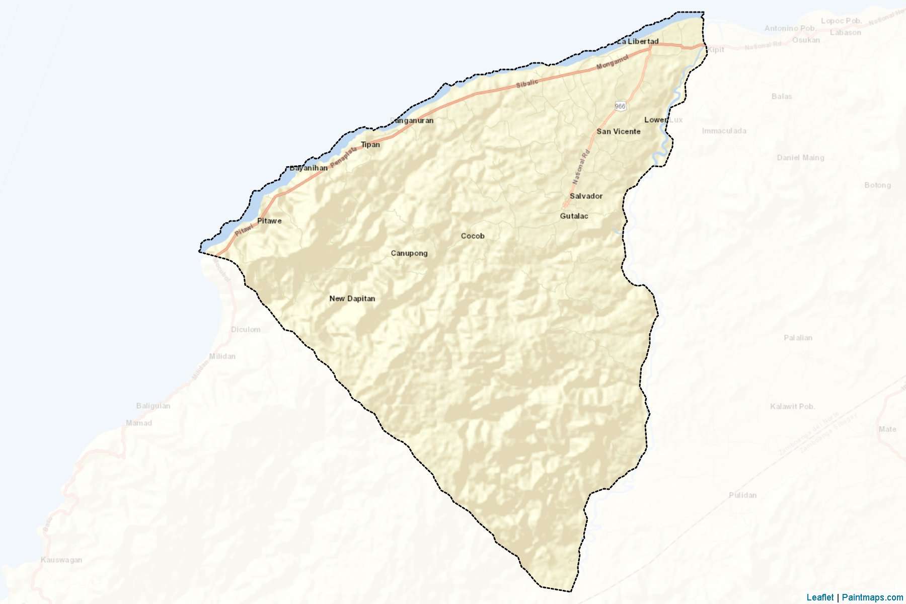 Gutalac (Zamboanga del Norte) Map Cropping Samples-2