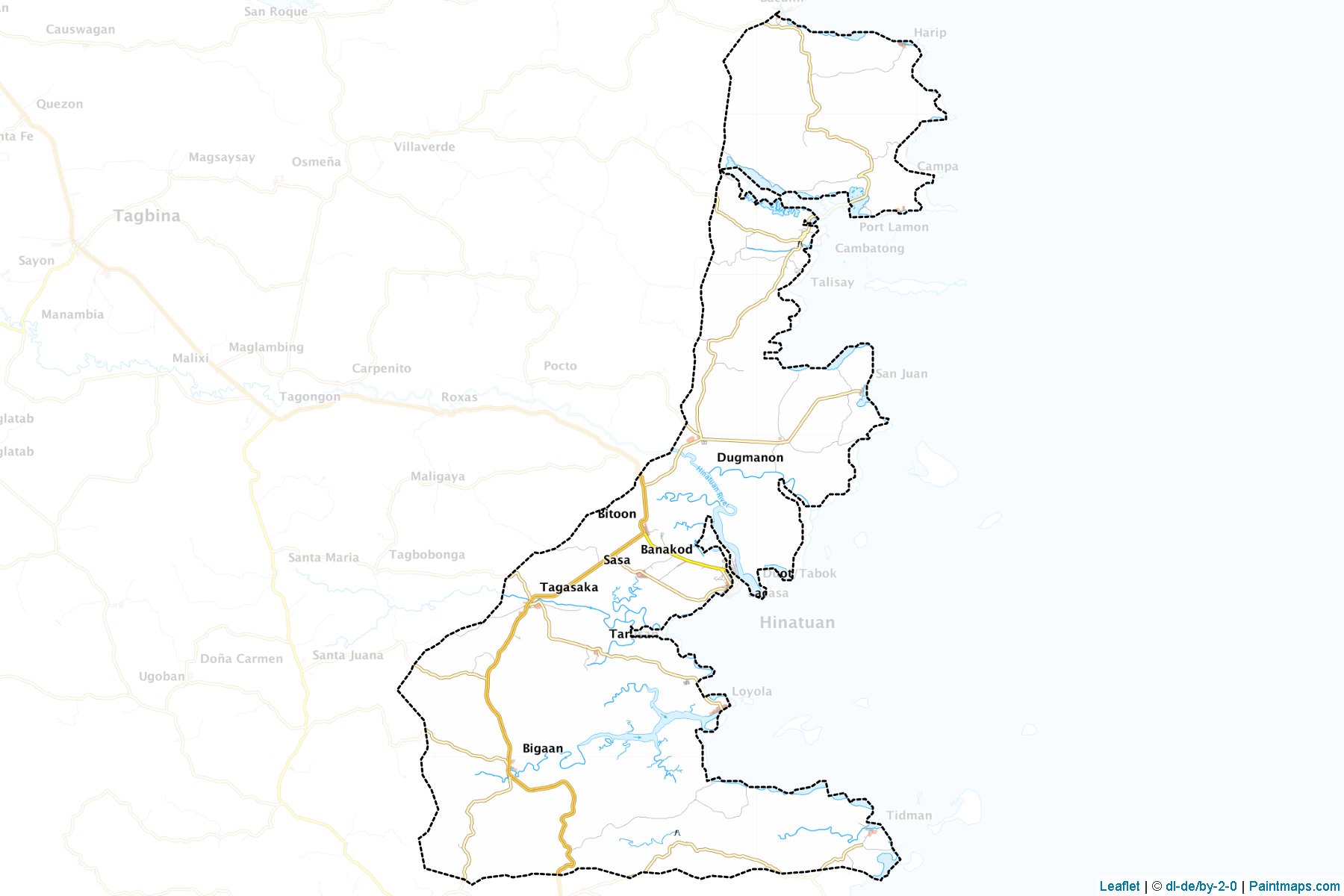 Hinatuan (Surigao del Sur) Map Cropping Samples-1