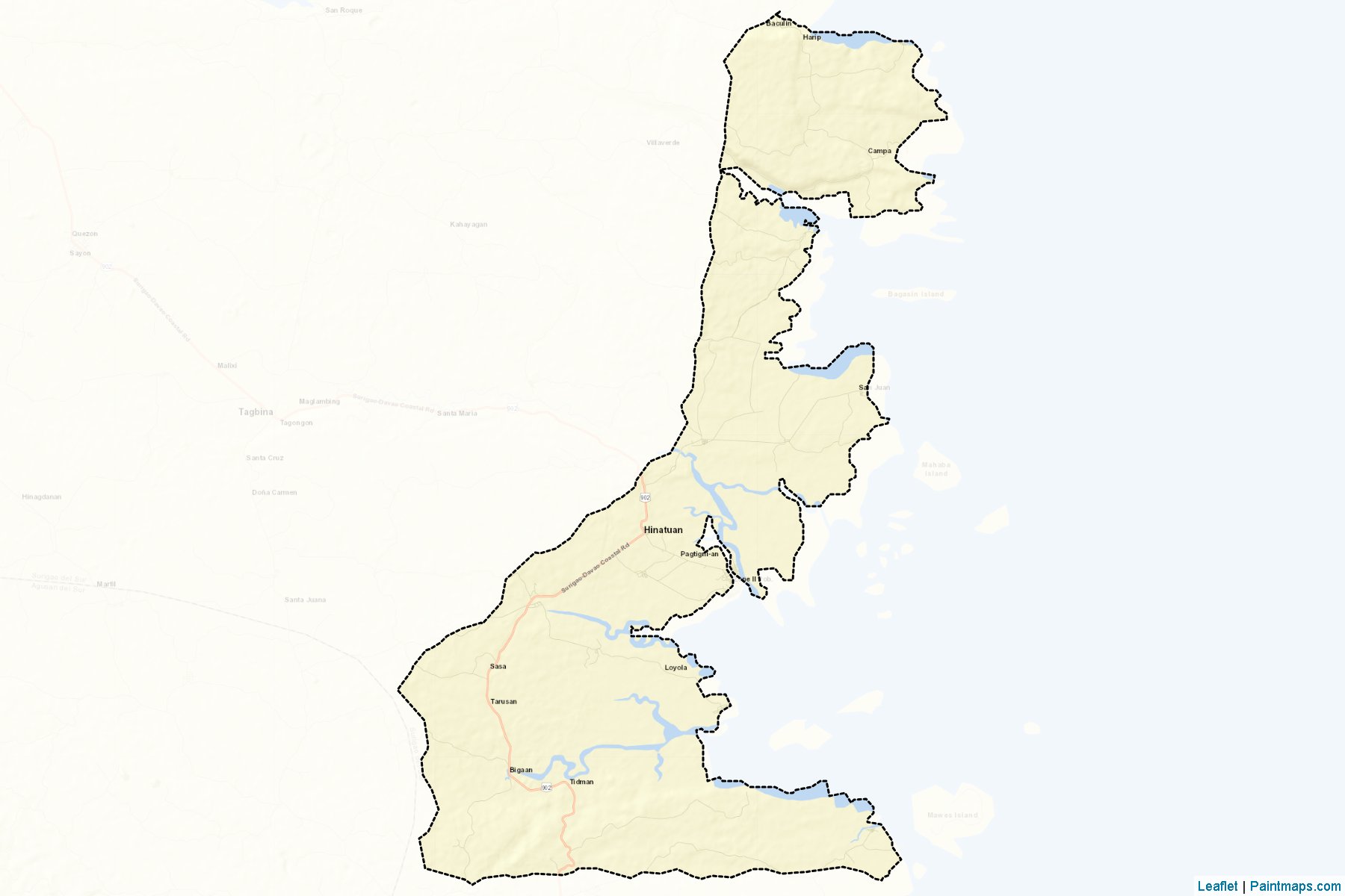 Hinatuan (Surigao del Sur) Map Cropping Samples-2