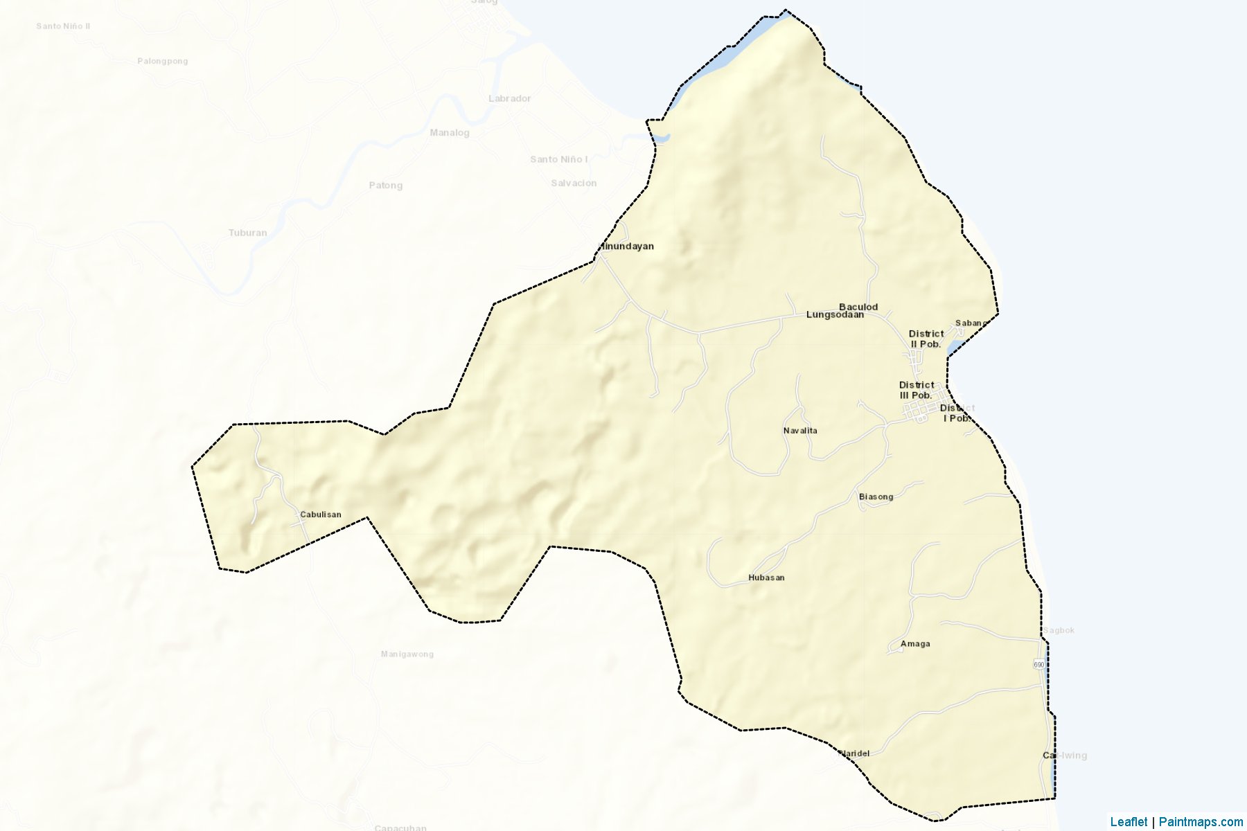 Hinundayan (Southern Leyte) Map Cropping Samples-2