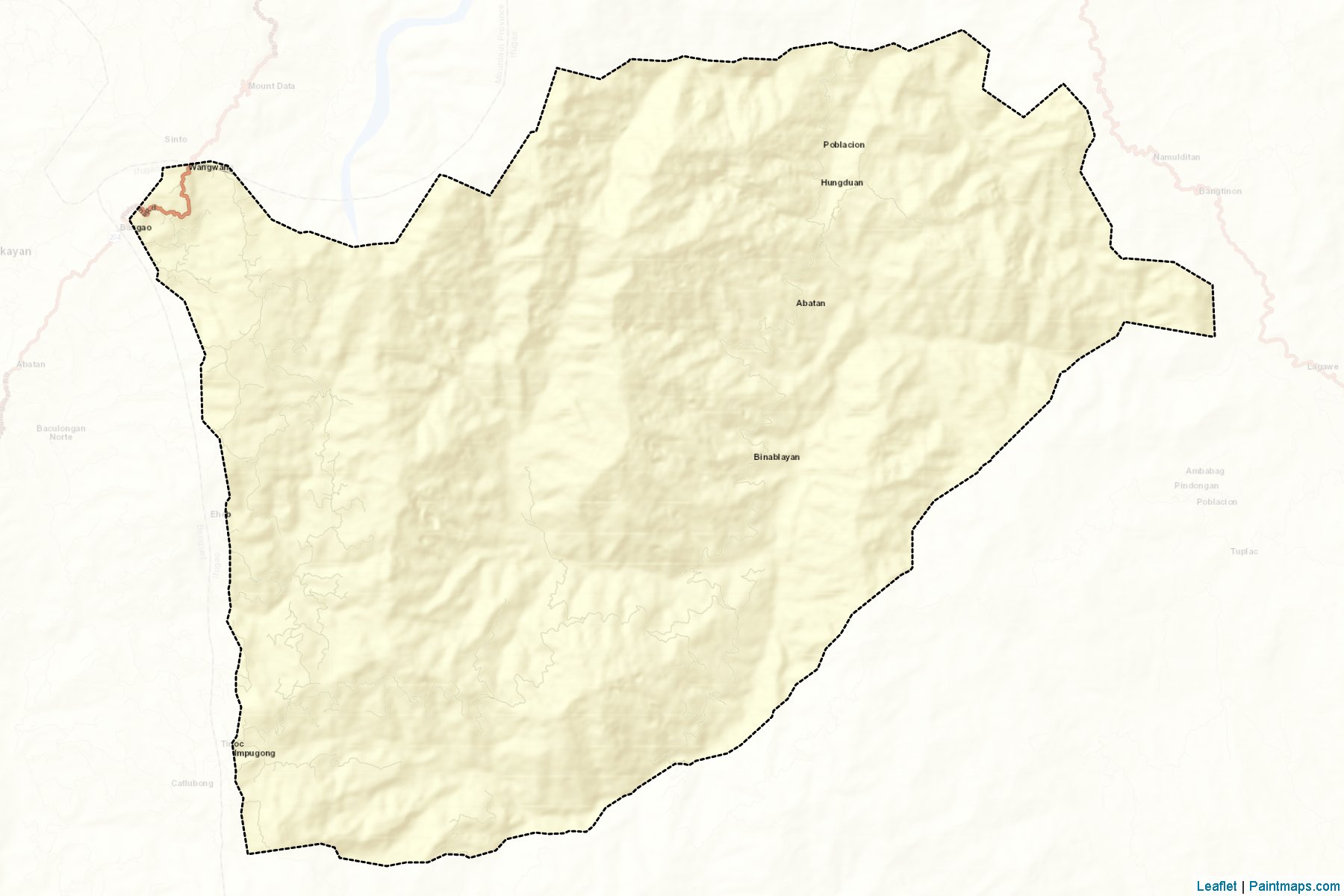 Hungduan (Ifugao) Map Cropping Samples-2