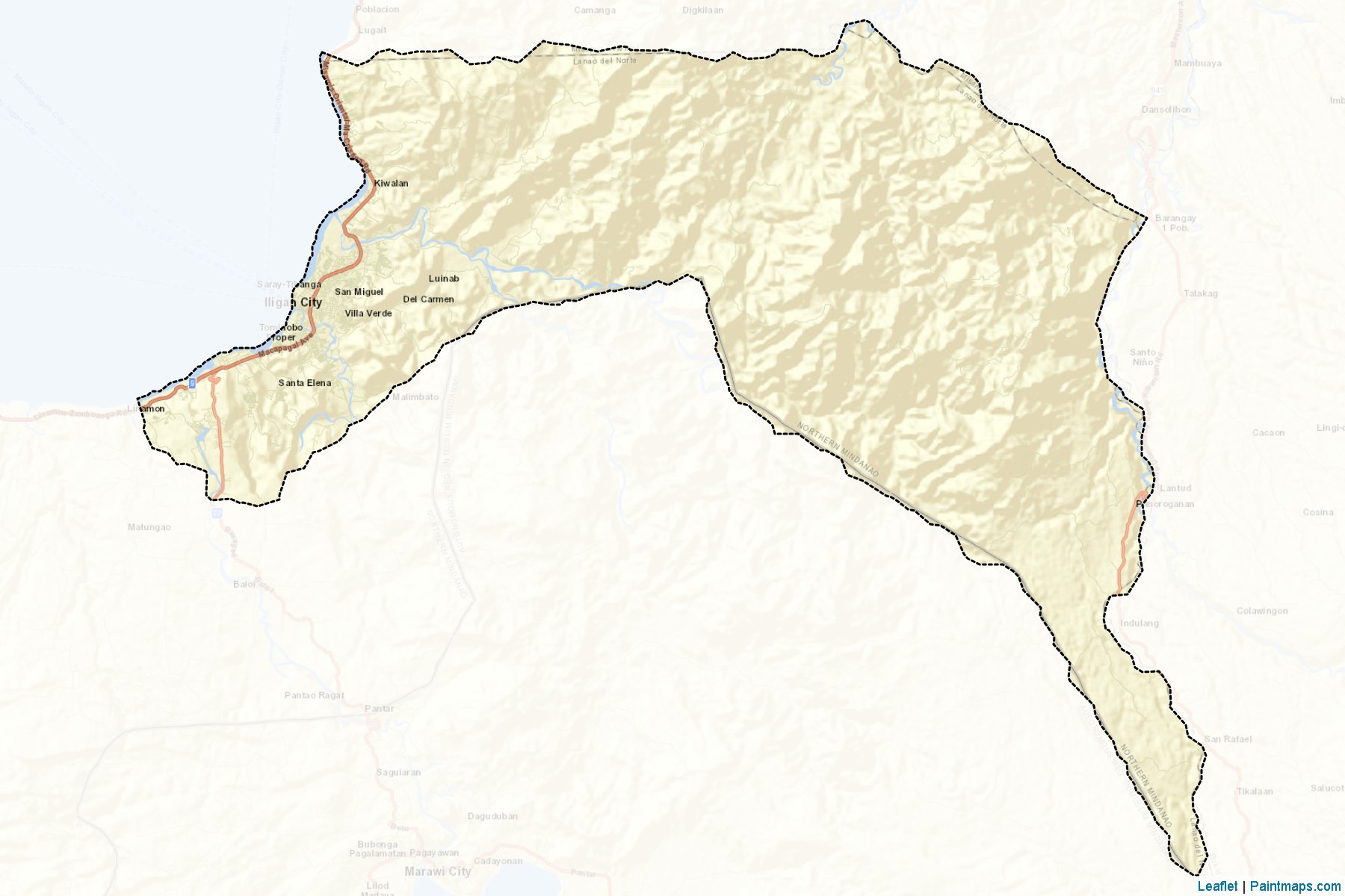 Iligan City (Northern Mindanao) Map Cropping Samples-2