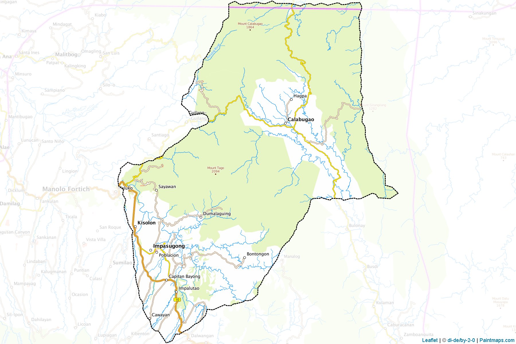 Impasugong (Bukidnon) Map Cropping Samples-1