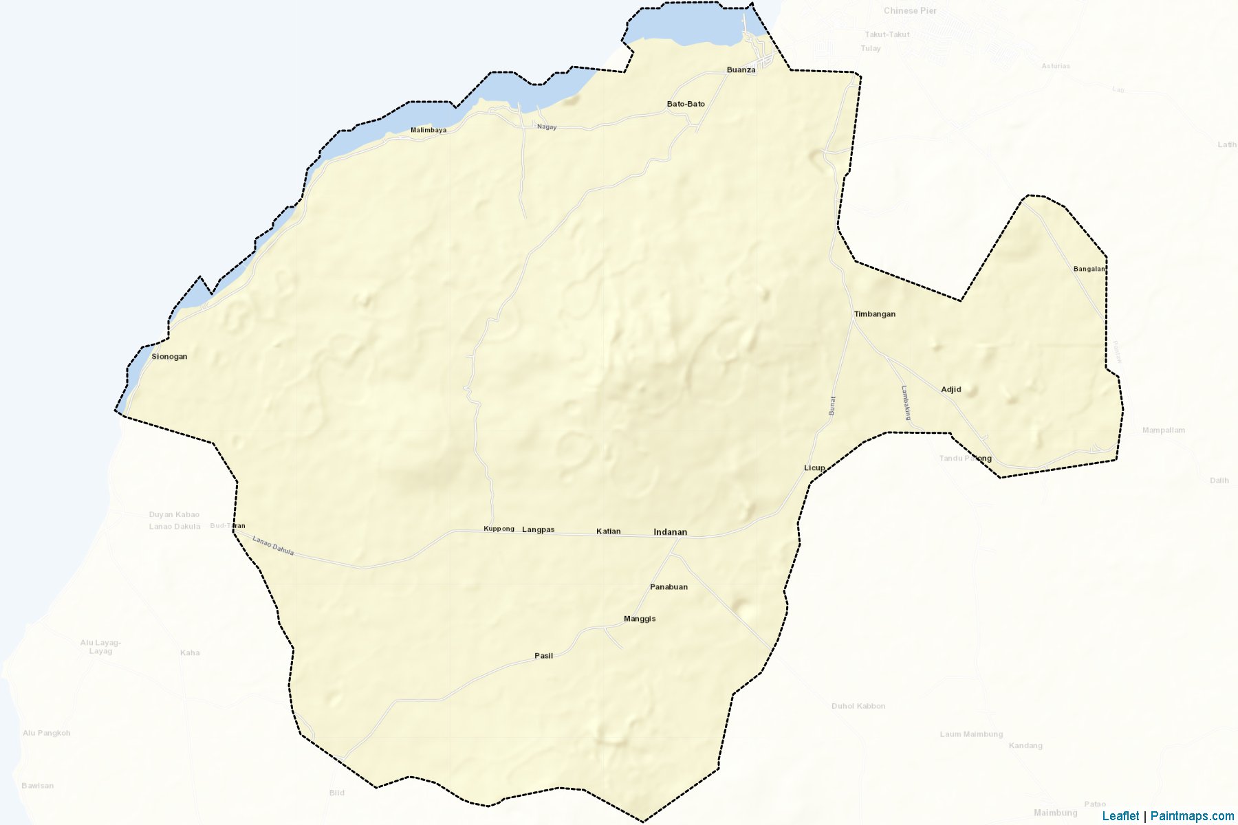 Muestras de recorte de mapas Indanan (Sulu)-2