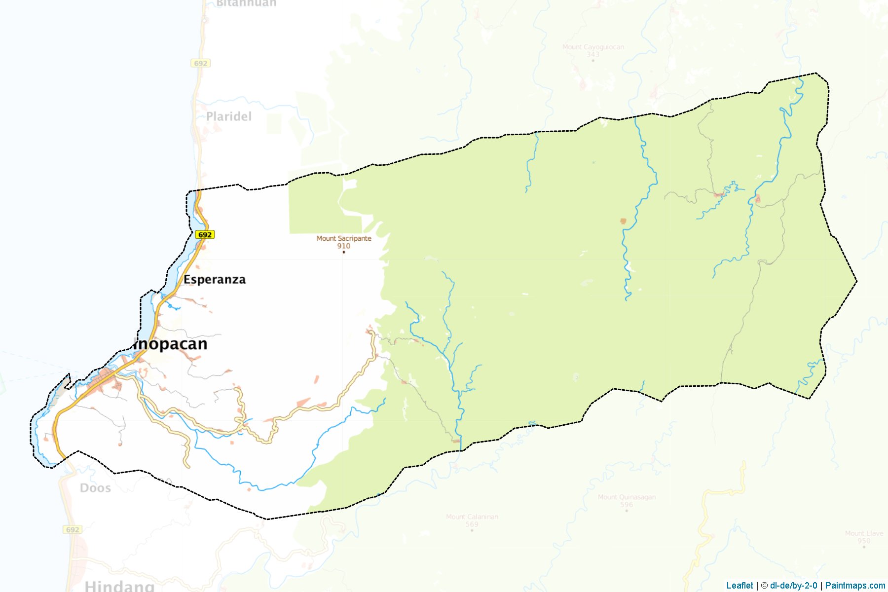 Muestras de recorte de mapas Inopacan (Leyte)-1