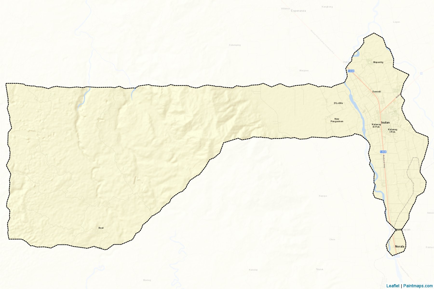 Isulan (Sultan Kudarat) Map Cropping Samples-2