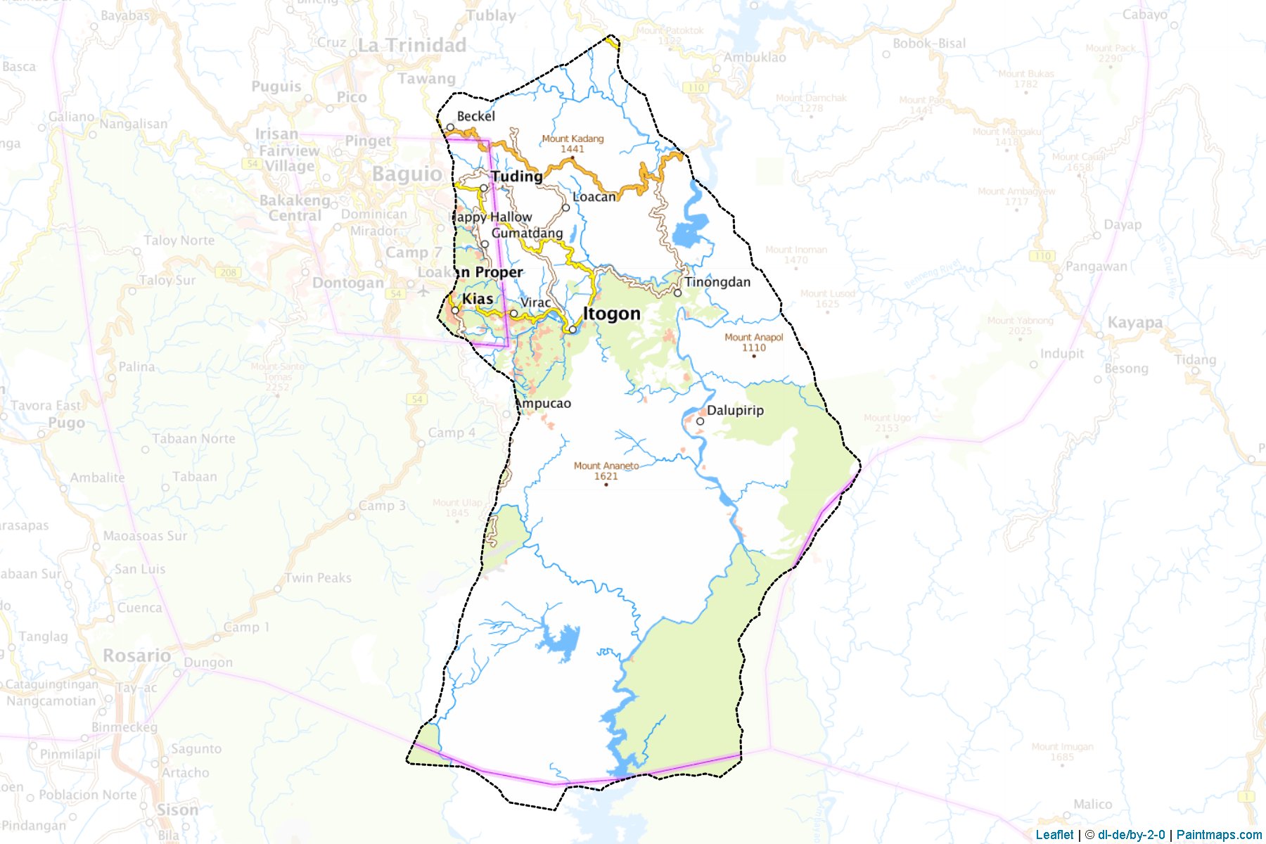 Muestras de recorte de mapas Itogon (Banguet)-1