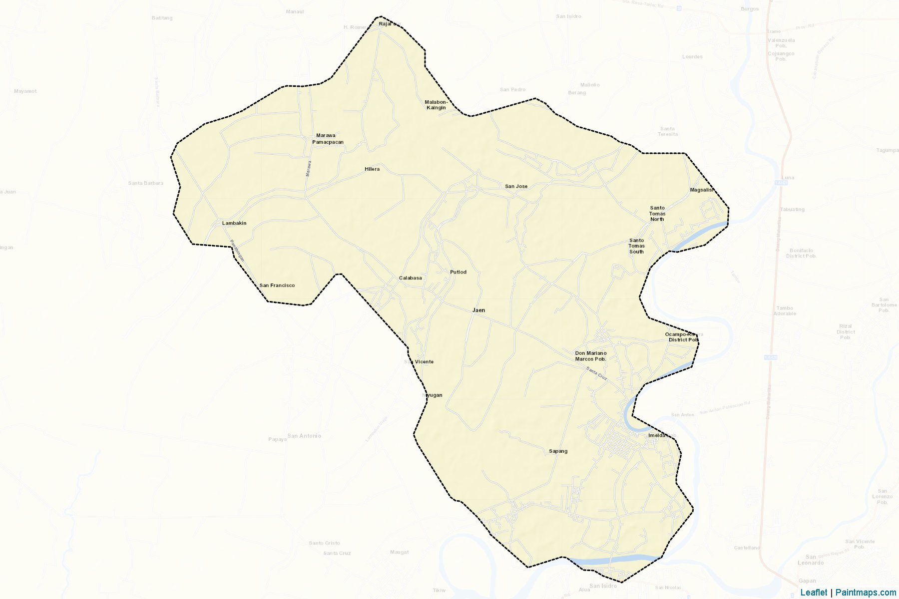 Jaen (Nueva Ecija) Haritası Örnekleri-2