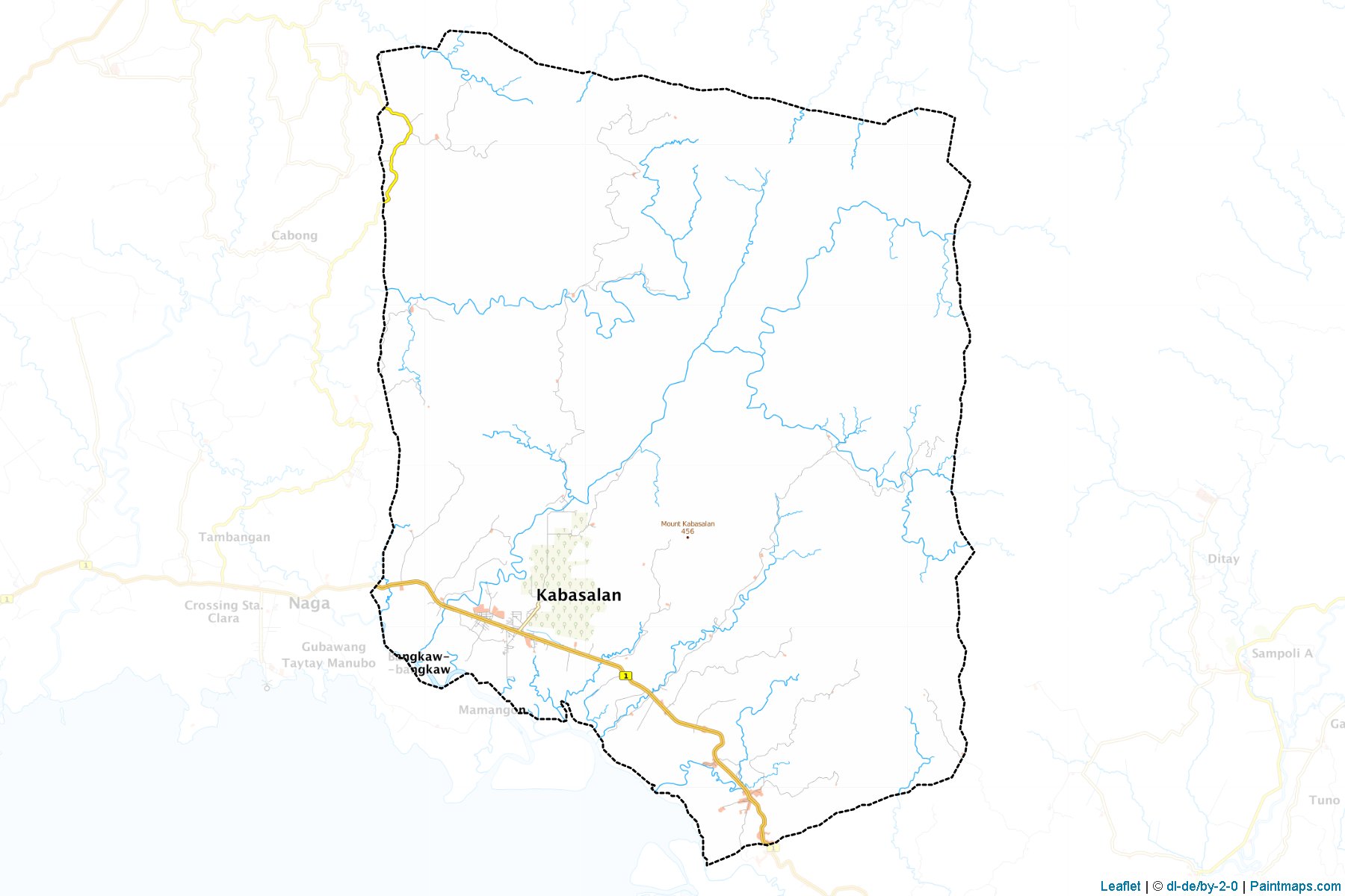 Muestras de recorte de mapas Kabasalan (Zamboanga Sibugay)-1