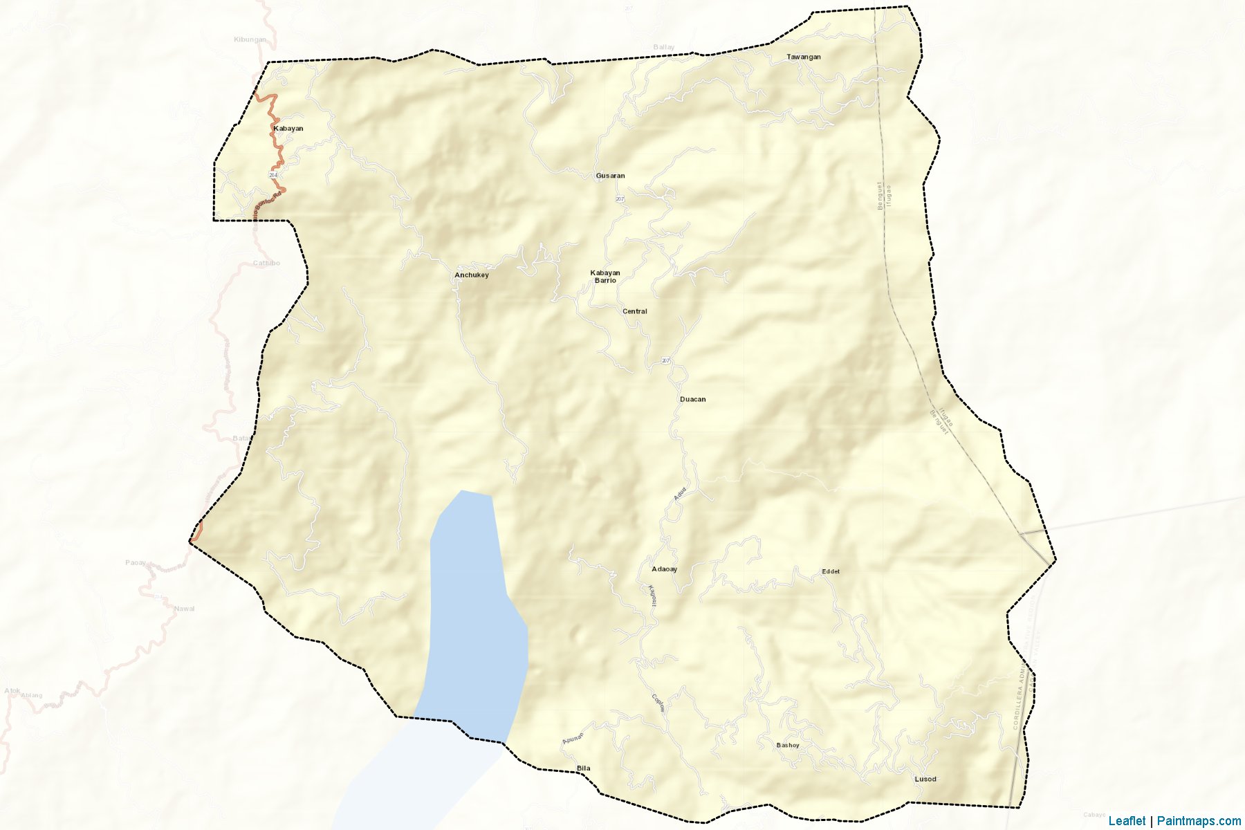 Muestras de recorte de mapas Kabayan (Banguet)-2