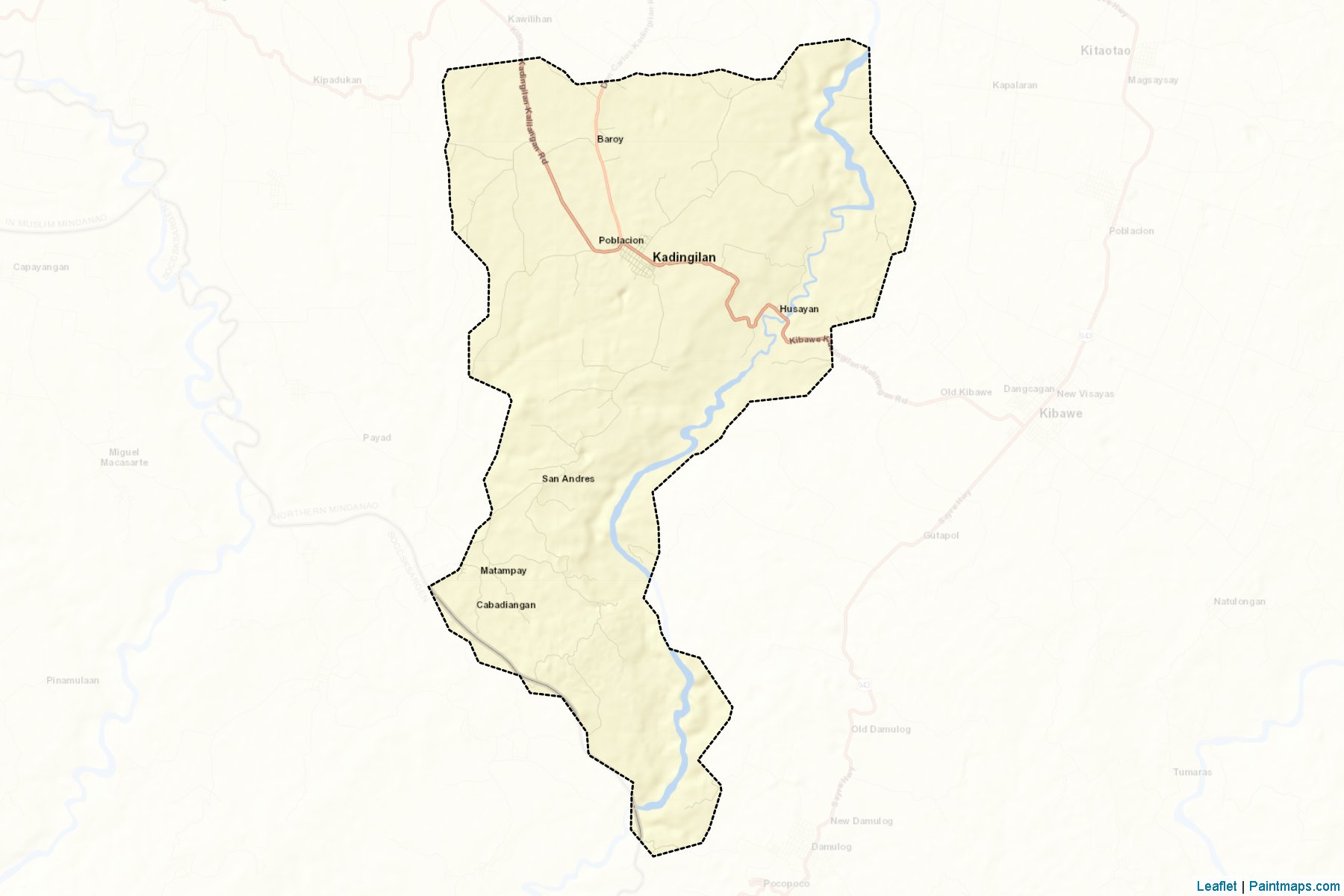 Kadingilan (Bukidnon) Map Cropping Samples-2