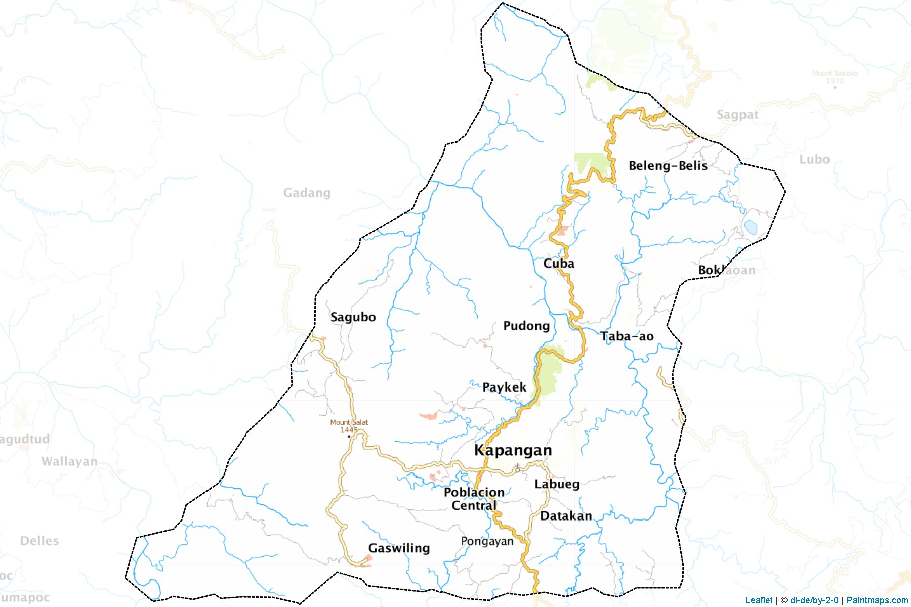 Kapangan (Benguet) Map Cropping Samples-1