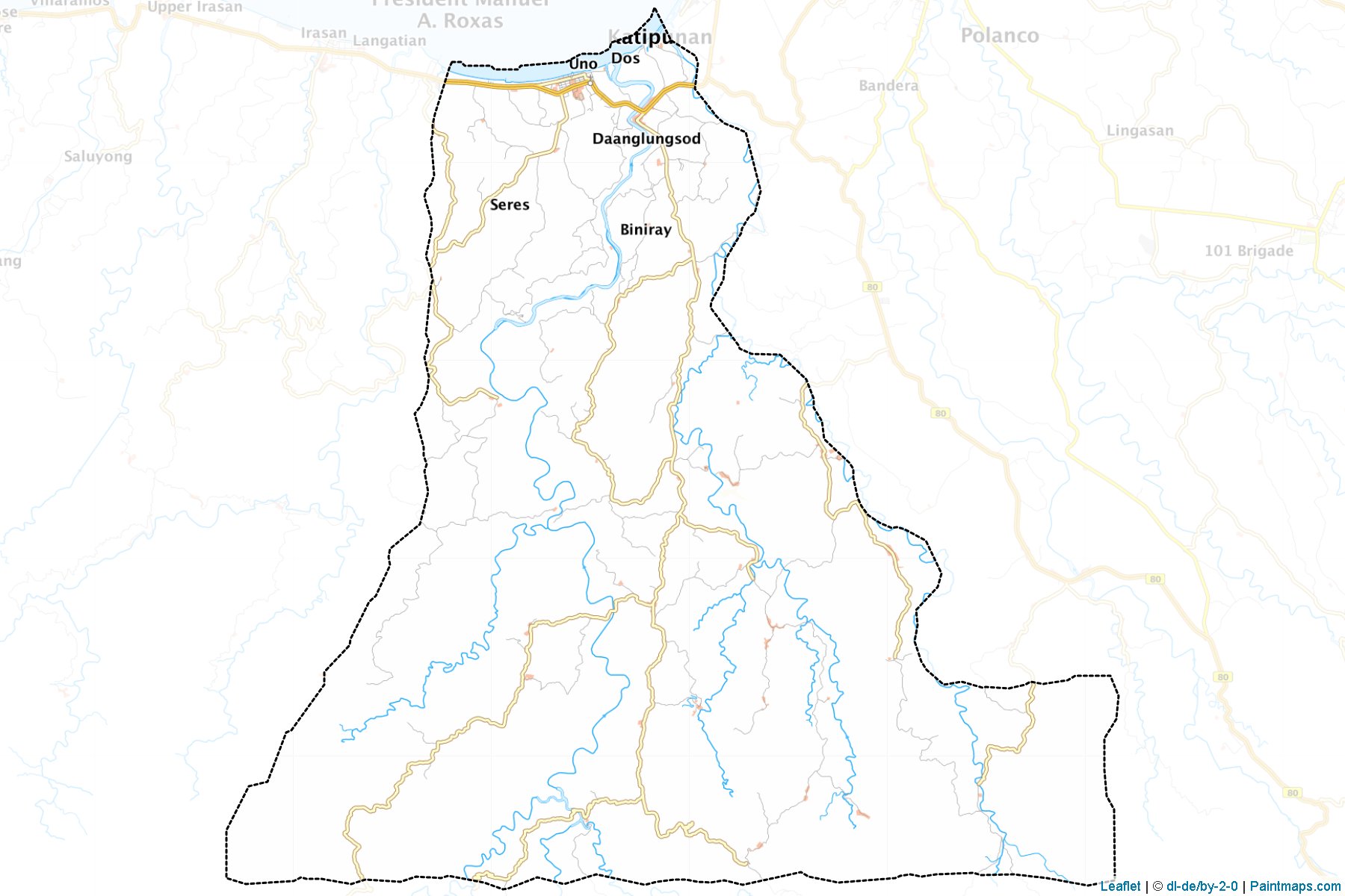 Katipunan (Zamboanga del Norte) Haritası Örnekleri-1