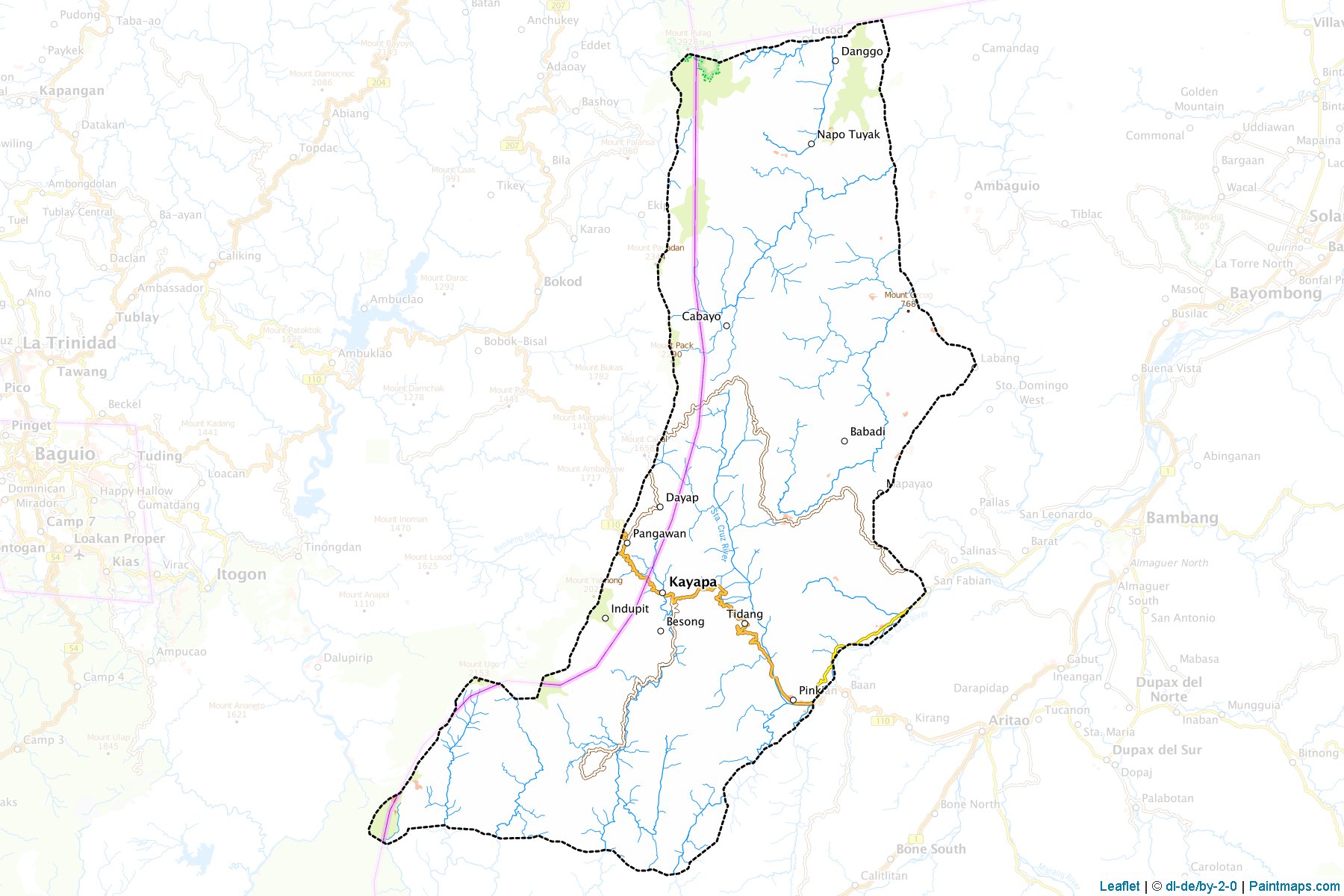 Kayapa (Nueva Vizcaya) Map Cropping Samples-1