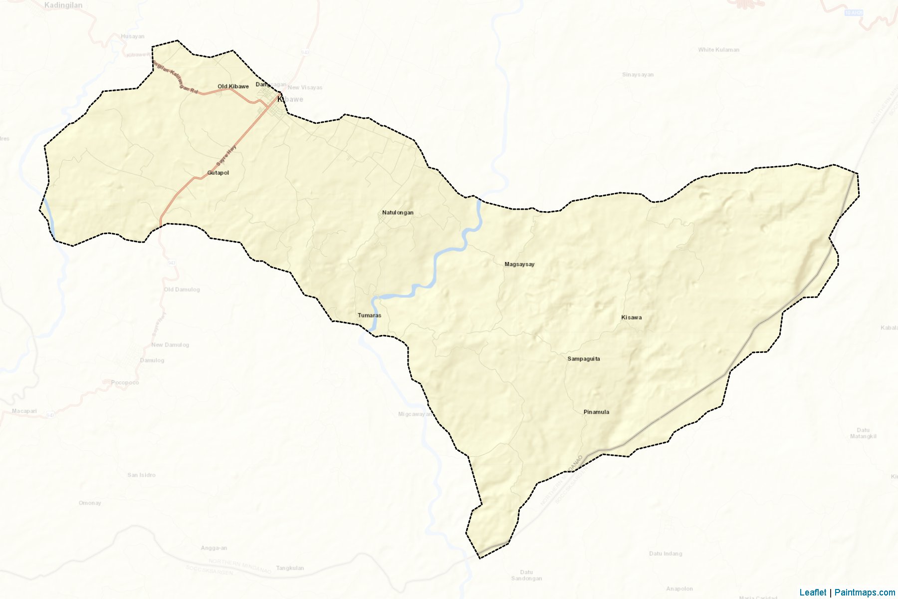 Kibawe (Bukidnon) Map Cropping Samples-2