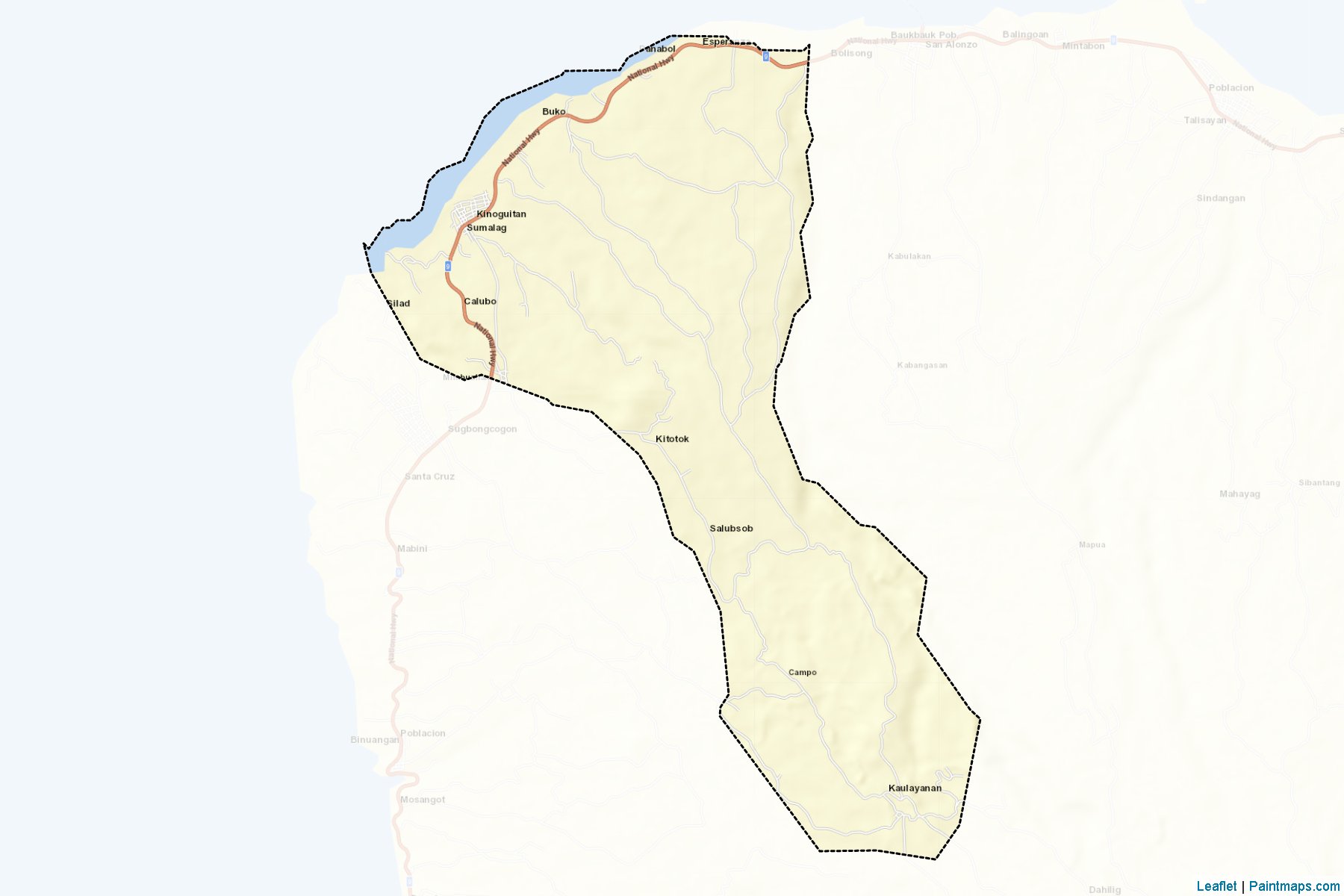 Kinogitan (Misamis Oriental) Map Cropping Samples-2