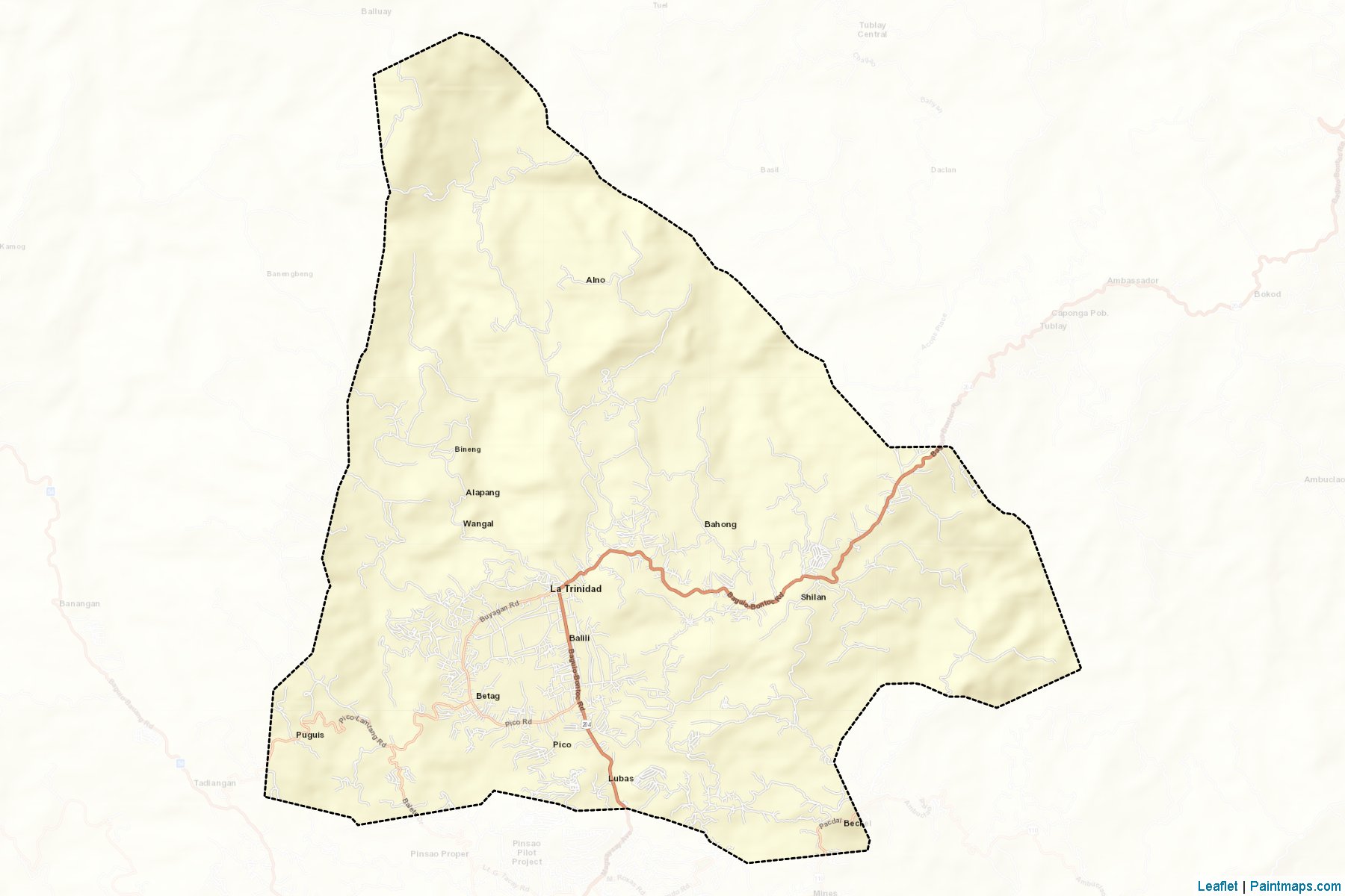 La Trinidad (Benguet) Map Cropping Samples-2