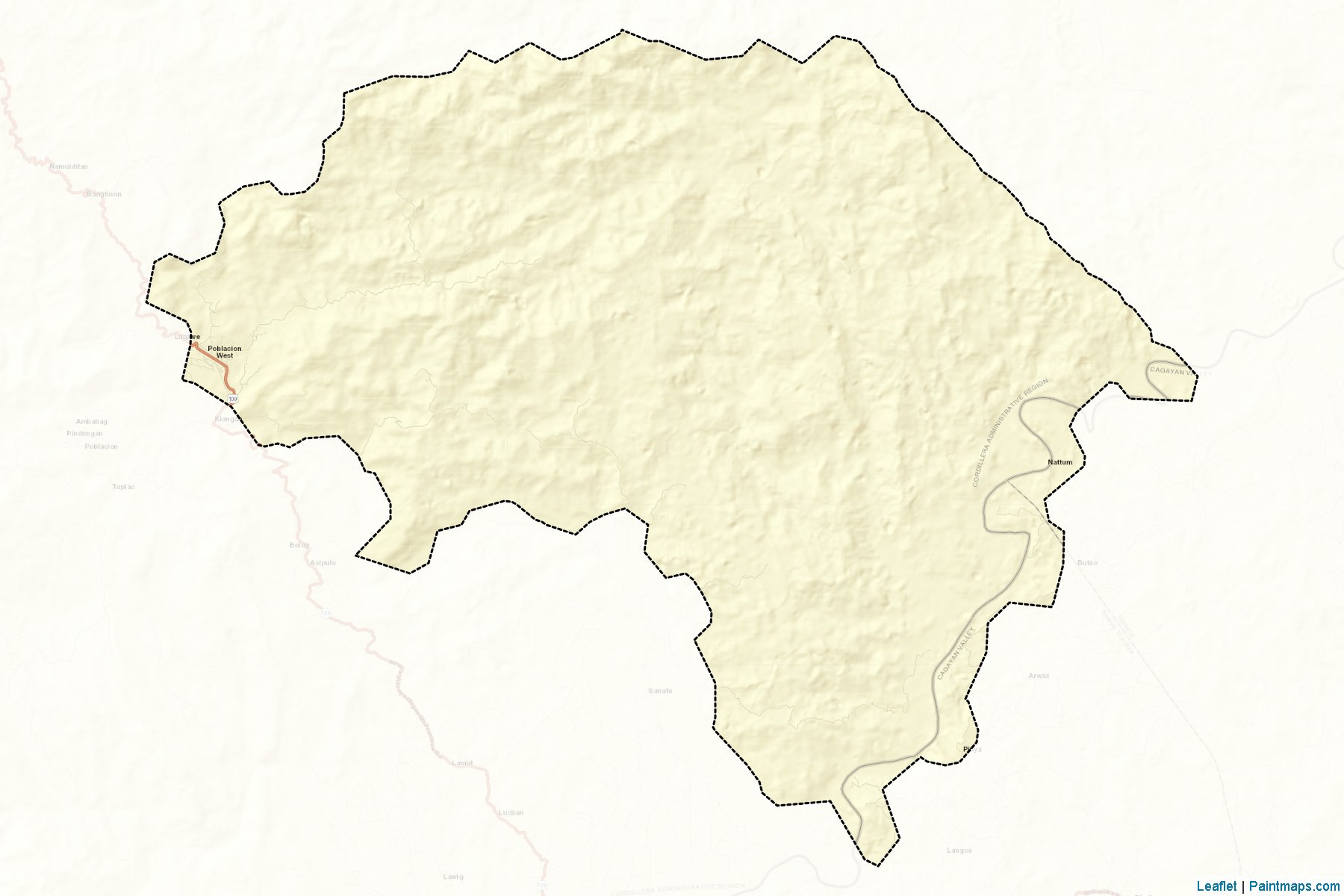 Muestras de recorte de mapas Lagawe (Ifugao)-2