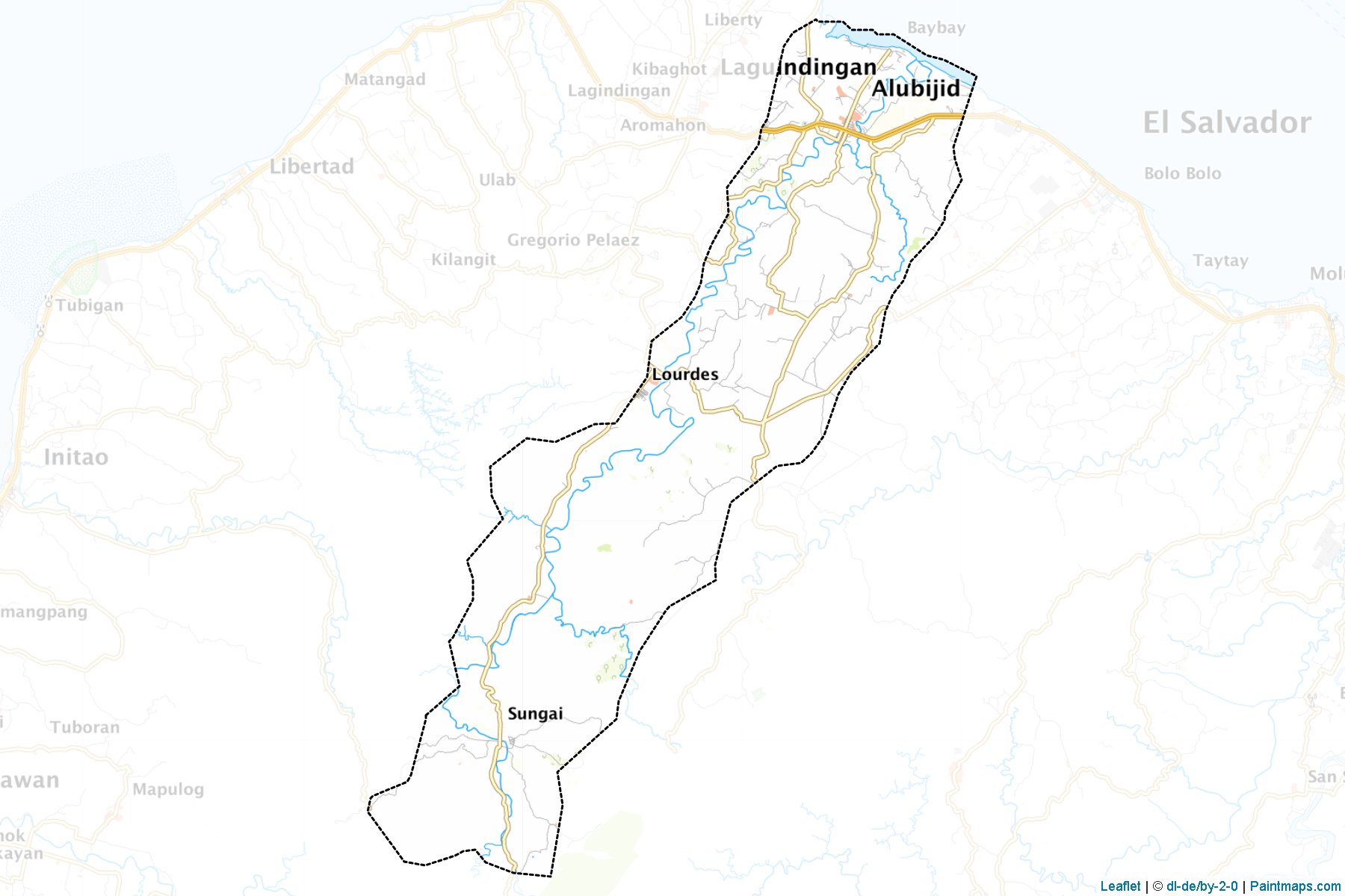 Laguindingan (Misamis Oriental) Map Cropping Samples-1