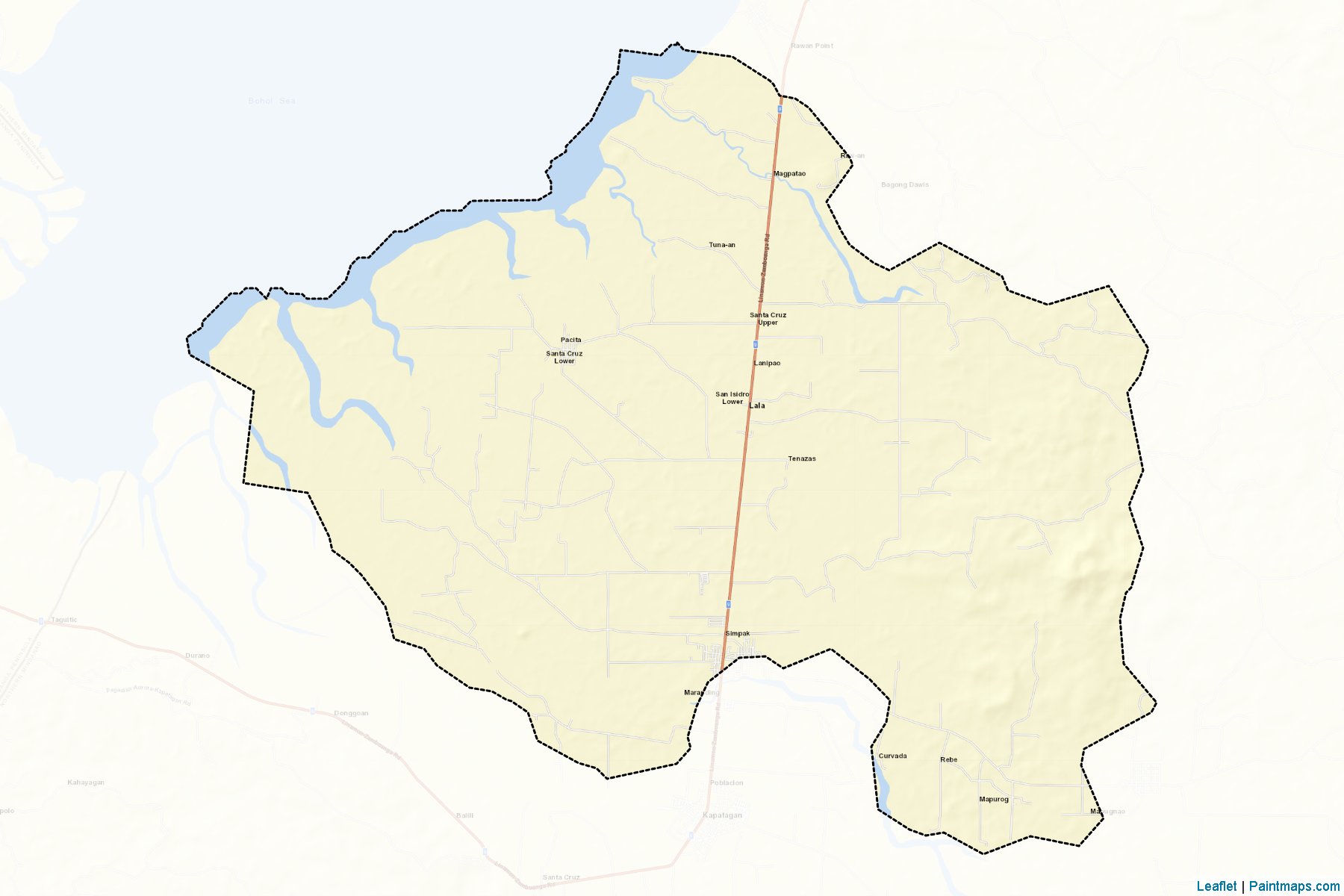 Muestras de recorte de mapas Lala (Lanao del Norte)-2