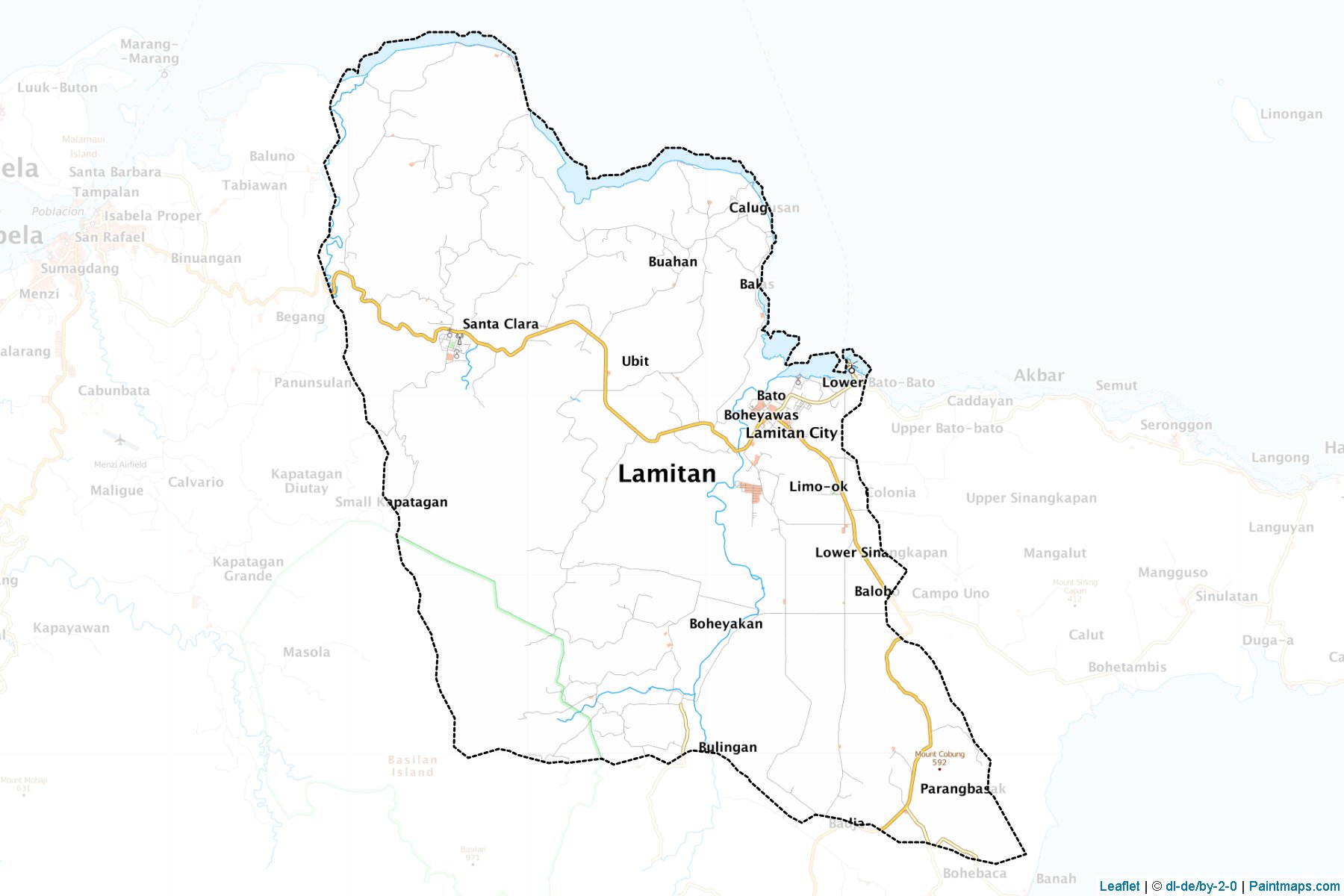 Lamitan (Basilan) Haritası Örnekleri-1