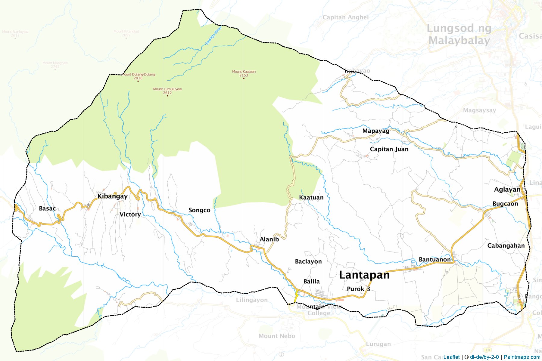 Muestras de recorte de mapas Lantapan (Bukidnon)-1