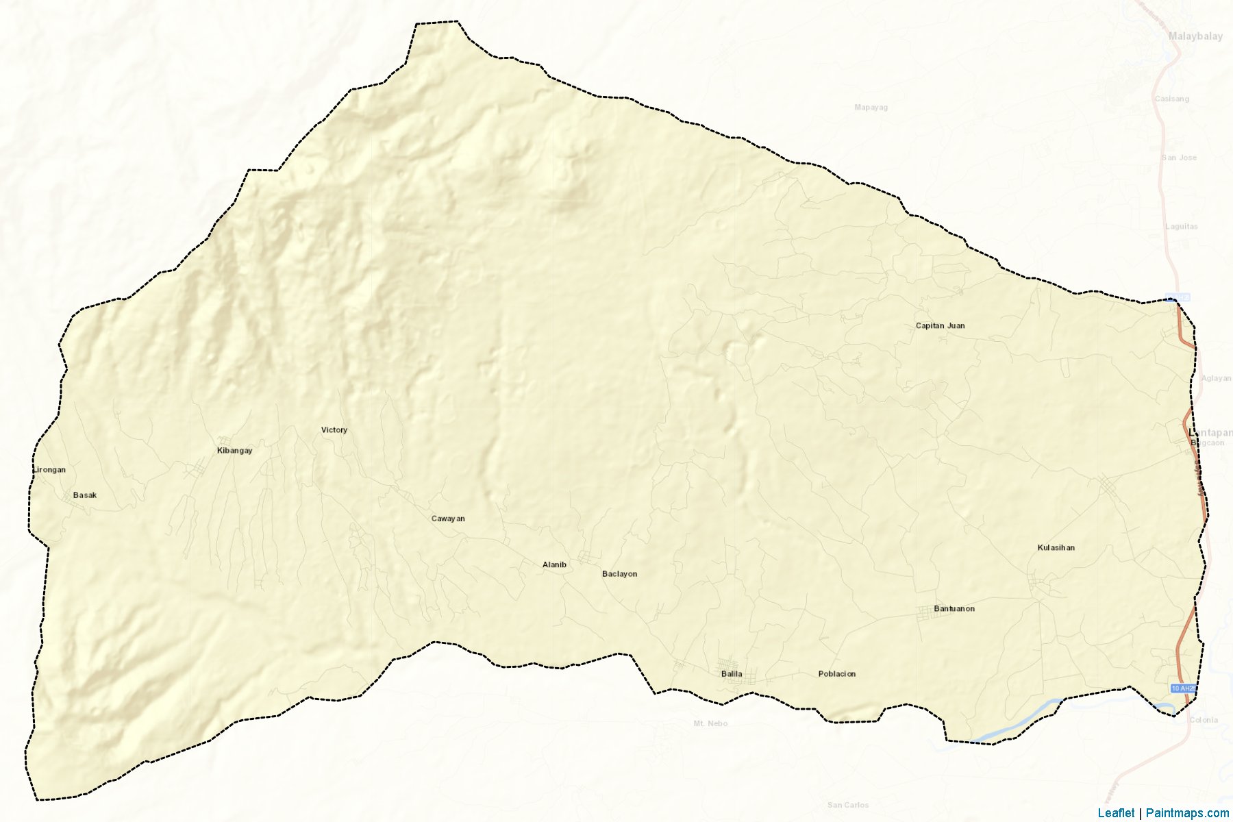 Muestras de recorte de mapas Lantapan (Bukidnon)-2